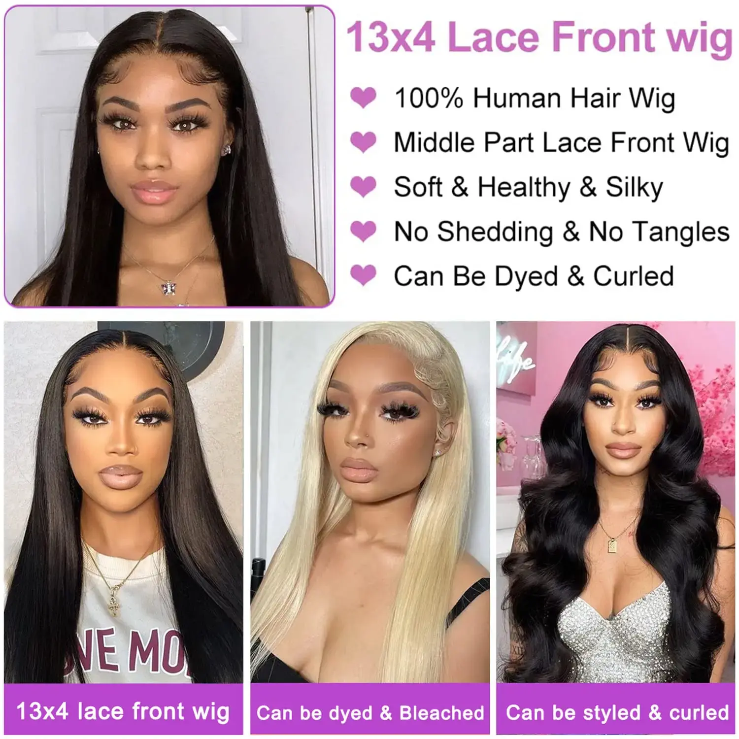 40 inch transparent lace front wigs for women Brazilion 100% human hair wigs Ready to Wear Straight 13x6 hd lace frontal wig