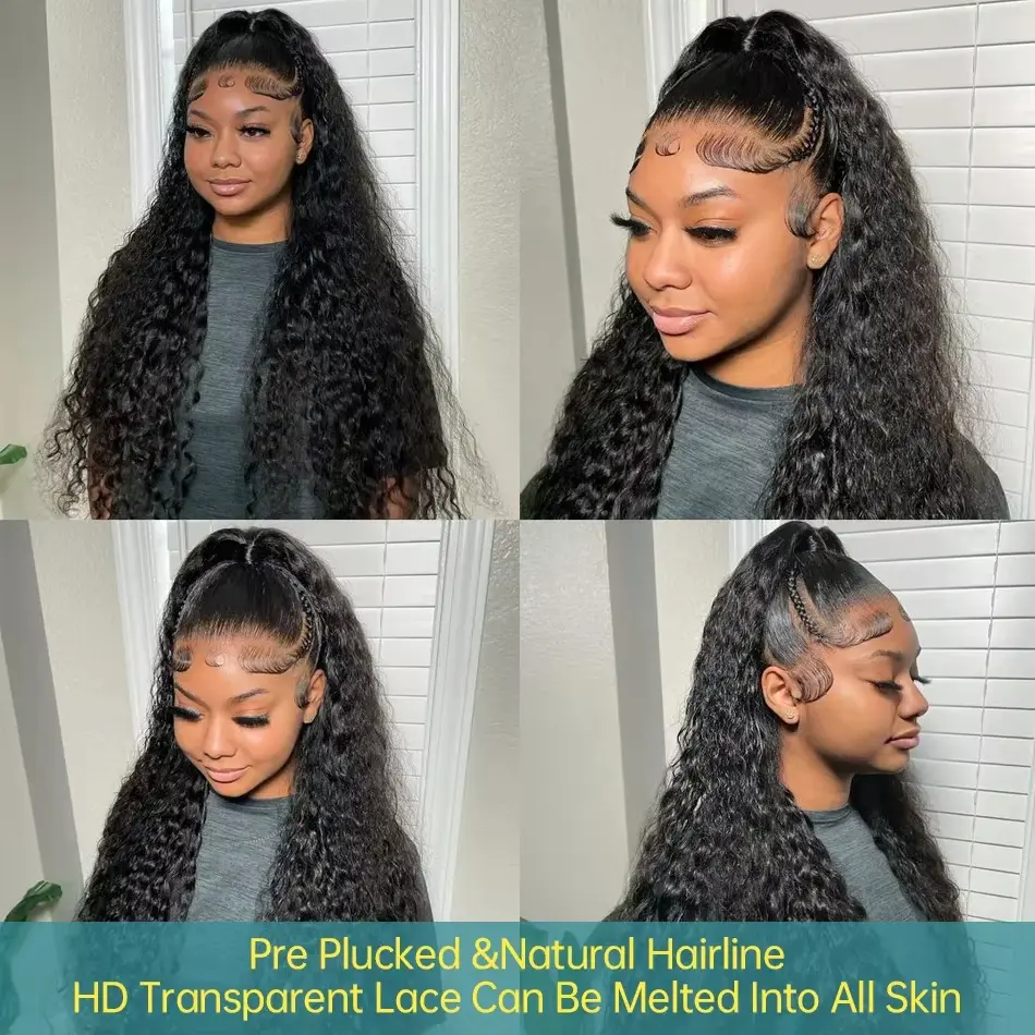 200 Density Body Wave Lace Front Wig 13x4 100% Human Hair Wigs Transparent Lace Frontal Wig Loose Body Wave Wigs Pre Plucked
