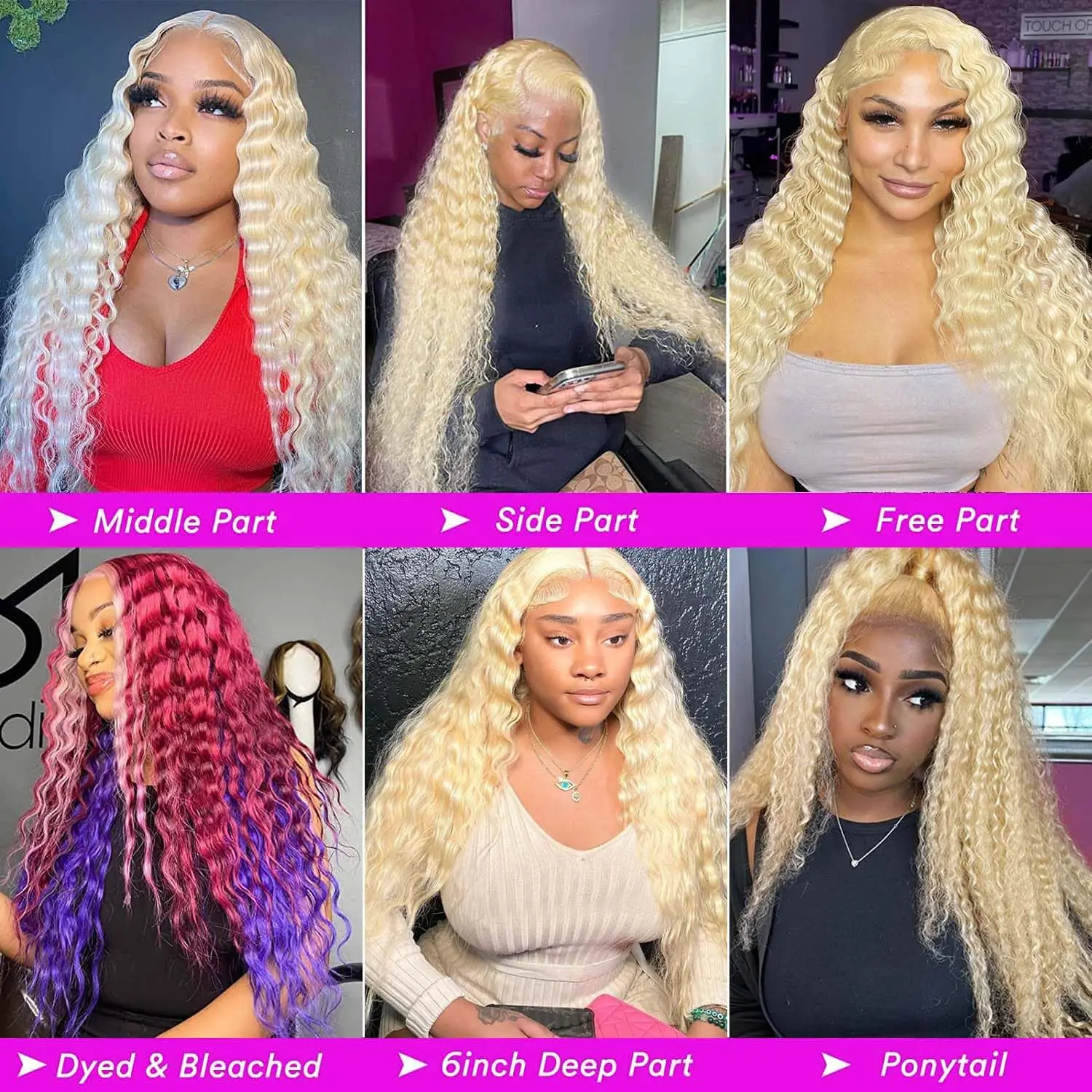 30 inch Lace Front Curly Wig on Sale 13x4 Glueless Wigs Ready to Wear Deep Wave 13x6 hd Lace Frontal Wigs Human Hair for Women