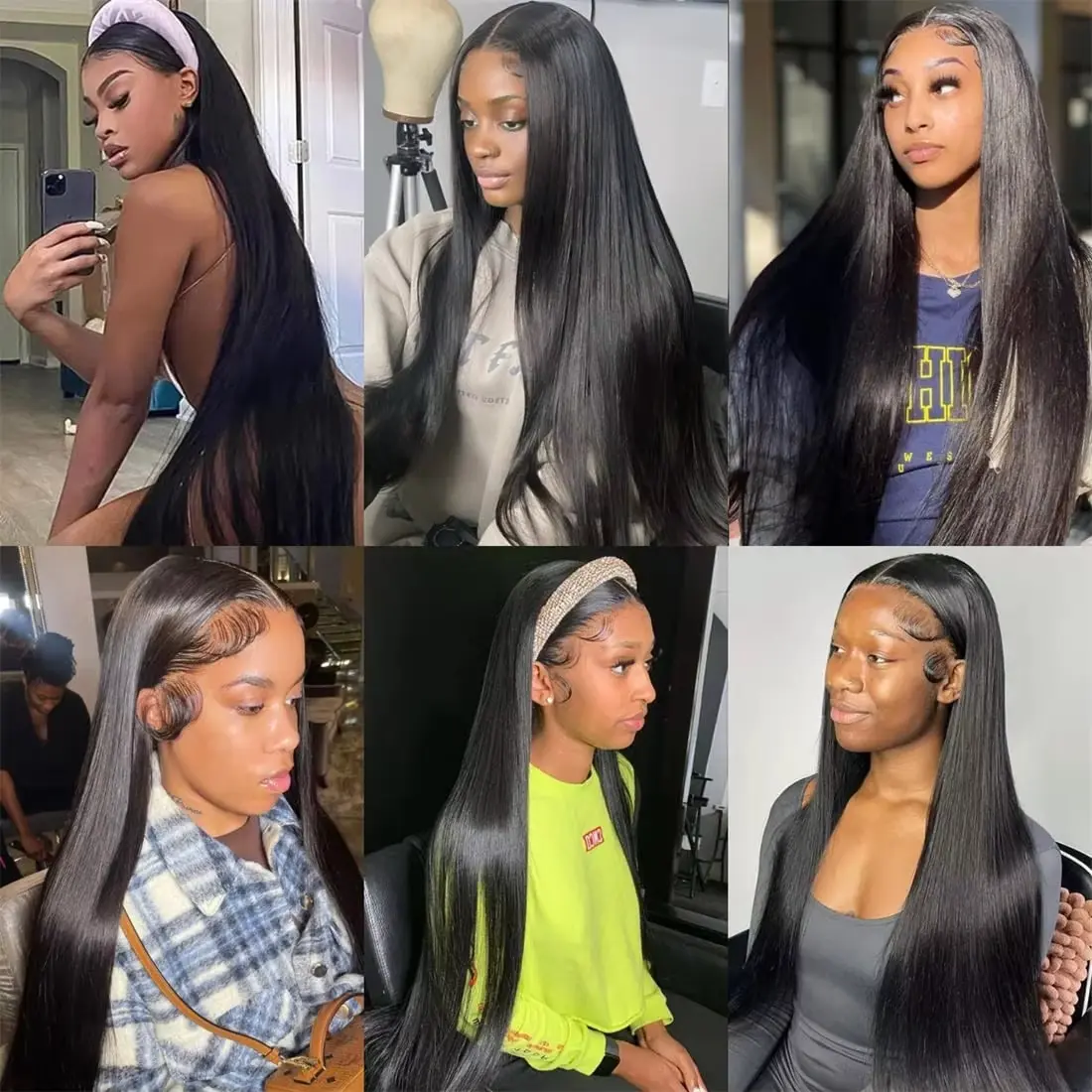 200 Density HD Transparent Lace Front Wig Straight 5x5 Closure Human Hair Pre plucked Wigs for Black Women 4x4 Closure Lace Wig