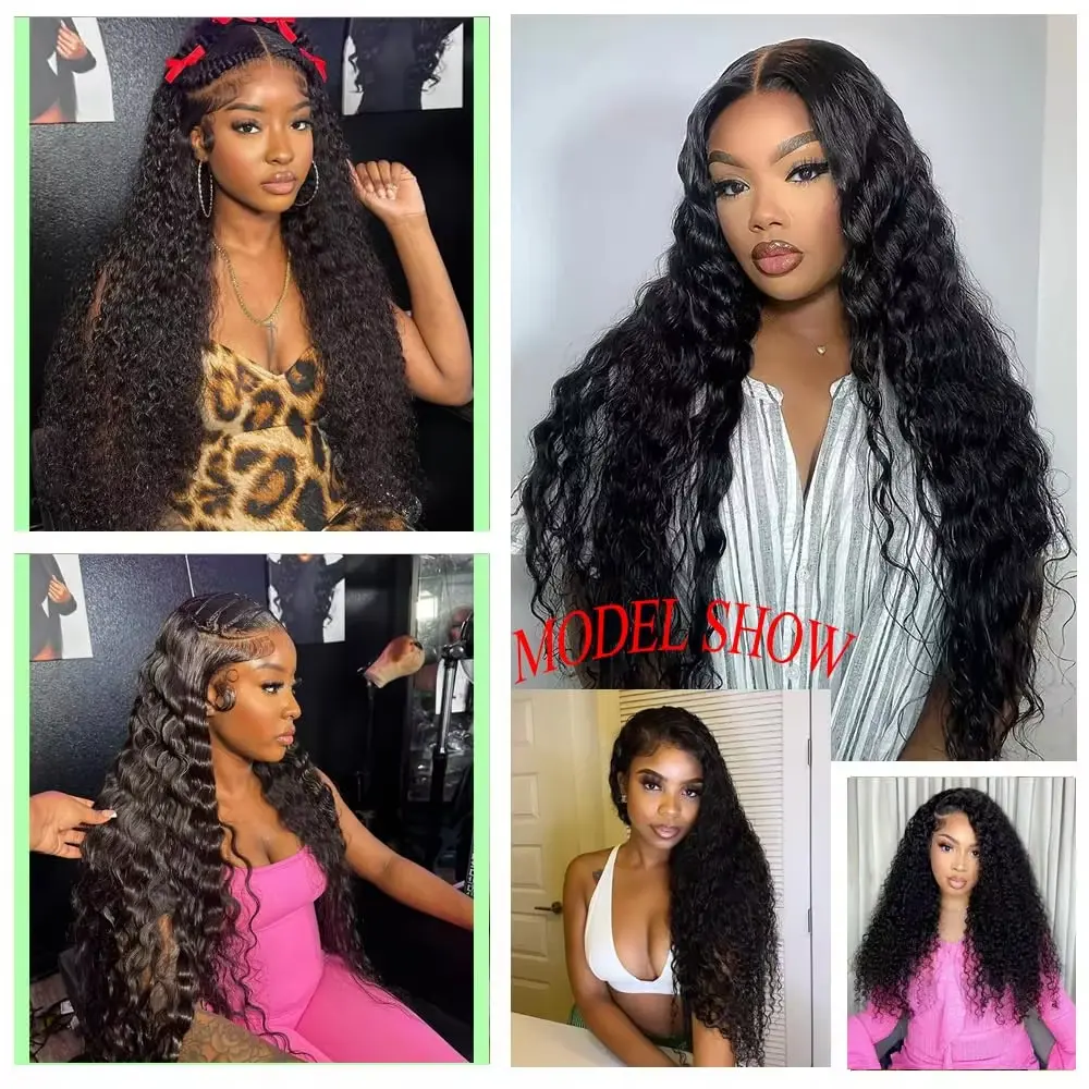 SoGreat 5x5 Hd Lace Closure Wig Curly Wigs Wear And Go Glueless Human Hair Wig 4x4 Closure Deep Wave Wig Water Wave Human Hair