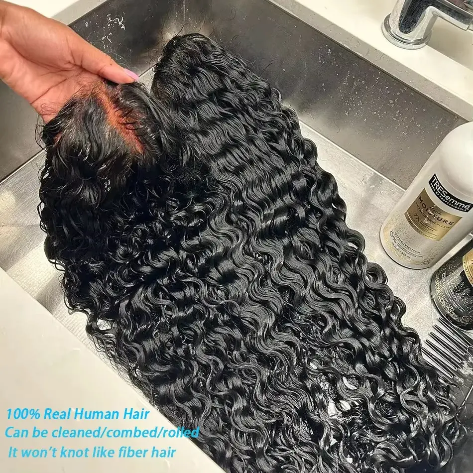SoGreat 5x5 Hd Lace Closure Wig Curly Wigs Wear And Go Glueless Human Hair Wig 4x4 Closure Deep Wave Wig Water Wave Human Hair