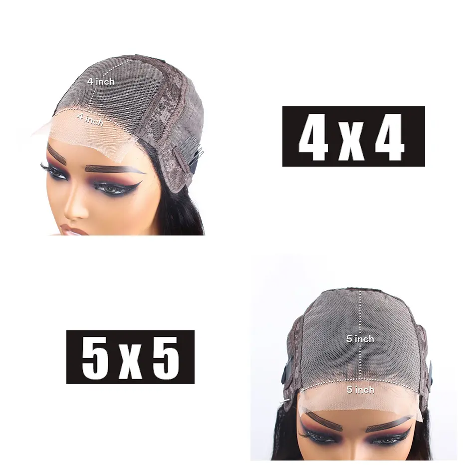 SoGreat 5x5 Hd Lace Closure Wig Curly Wigs Wear And Go Glueless Human Hair Wig 4x4 Closure Deep Wave Wig Water Wave Human Hair