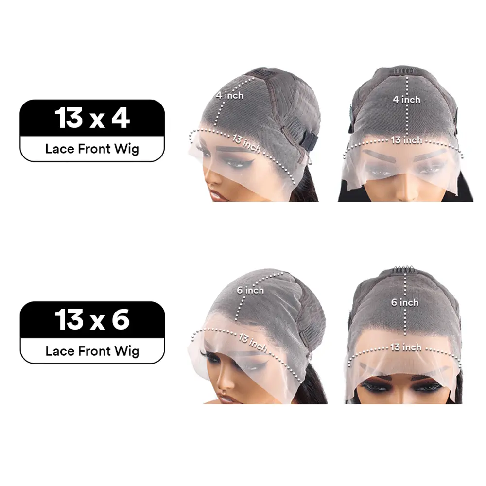 Water Wave 13x6 Lace Front Wigs Human Hair on Sale Pre Plucked 200 Density Brazilian Remy hair Wavy Wigs for Women Curly Wigs