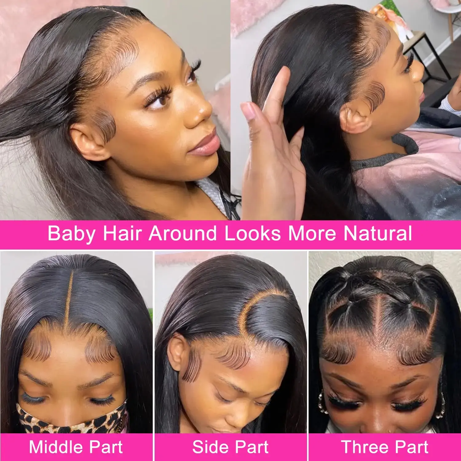 Straight hd lace frontal wig for women 4x4 Closure lace front wigs human hair 5x5 straight 30 inch Glueless wigs Ready to Wear