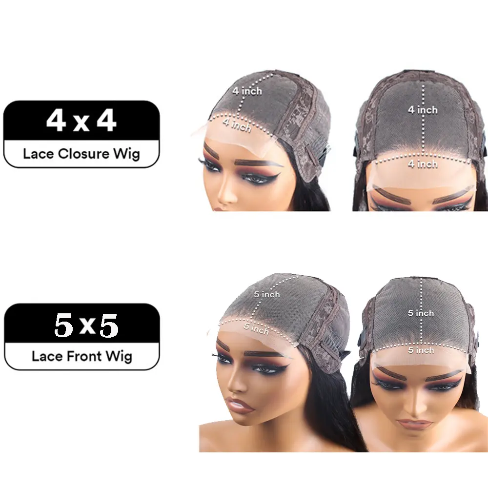 Straight hd lace frontal wig for women 4x4 Closure lace front wigs human hair 5x5 straight 30 inch Glueless wigs Ready to Wear