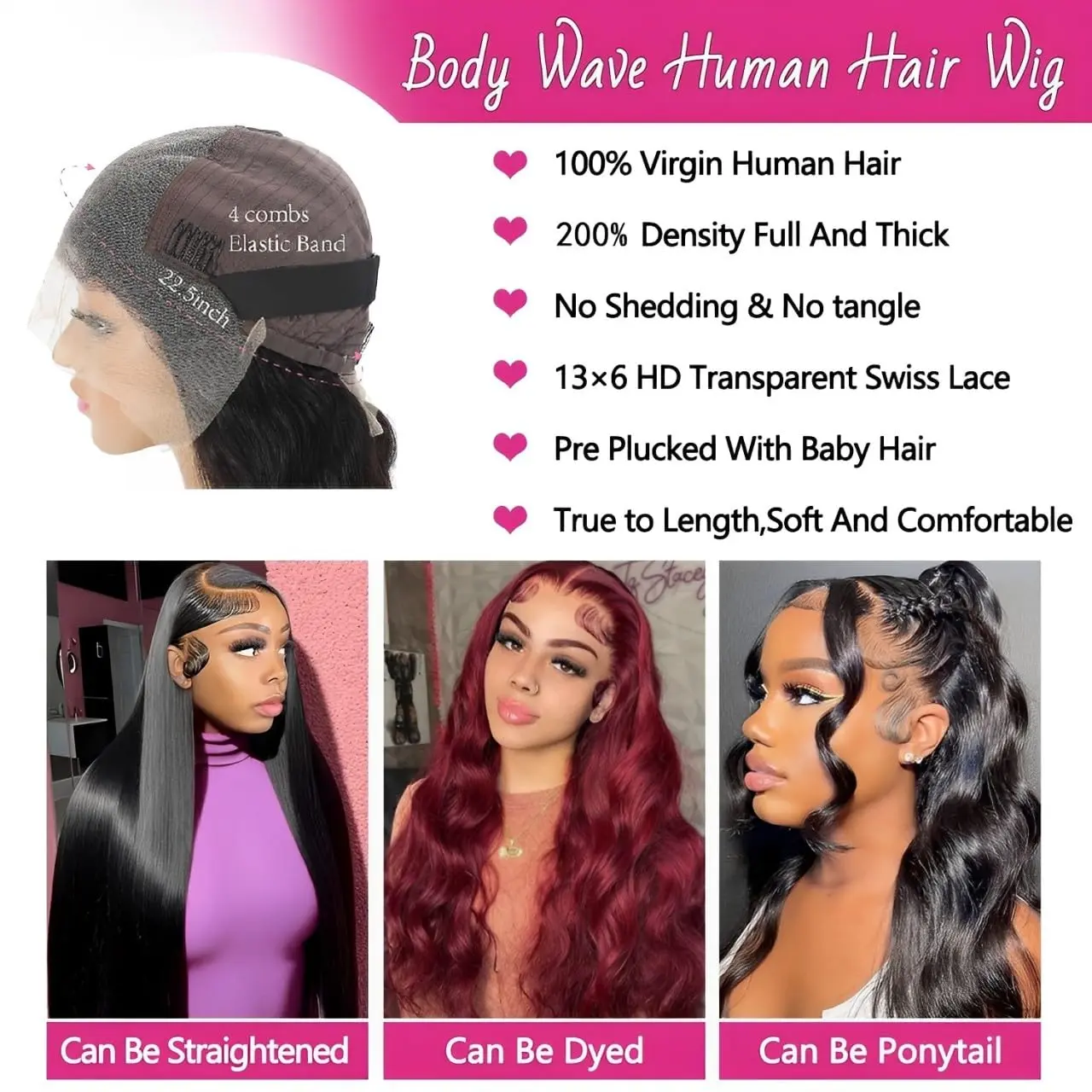 Boby Wave 13x6 hd lace frontal wigs for women 30 38 inch lace wig cheap on sale Water Wave Lace Front Wig human hair
