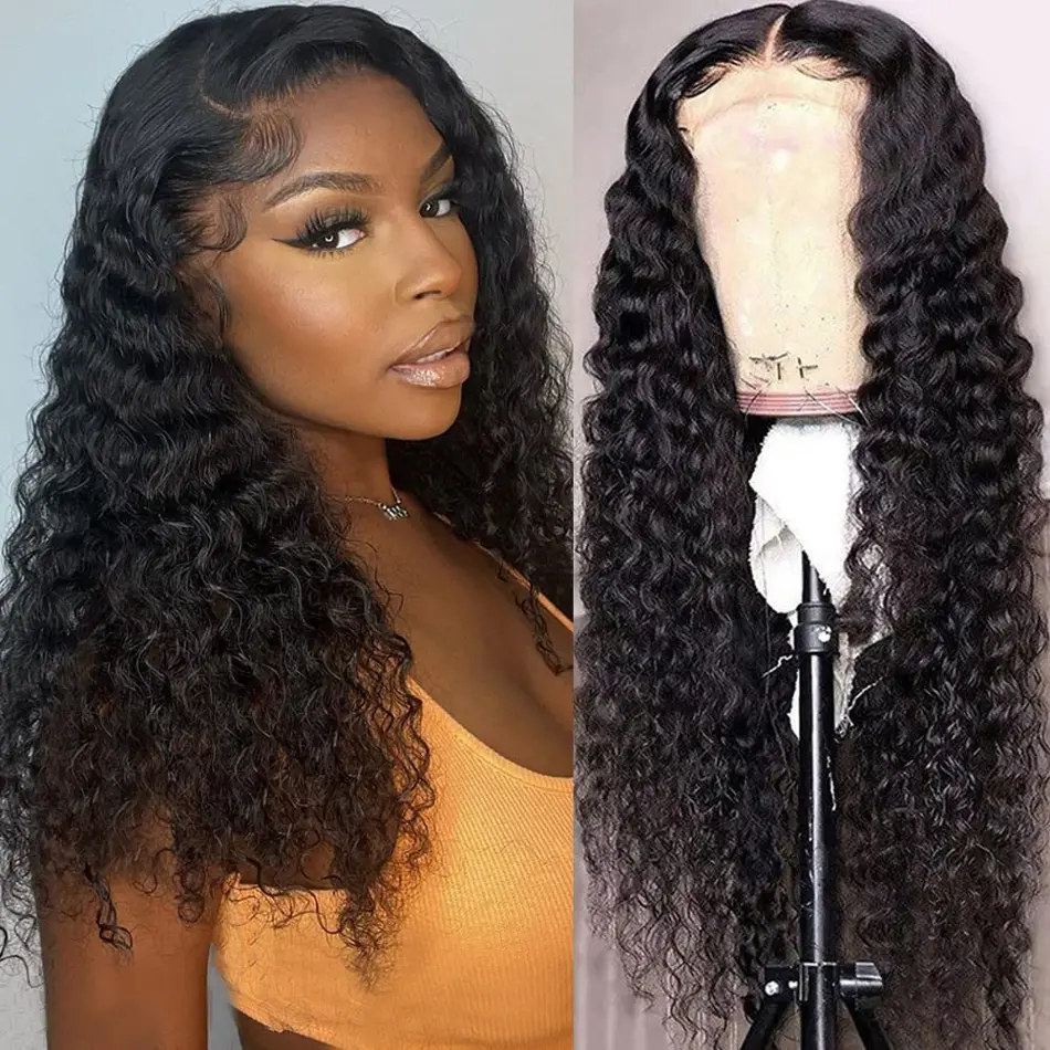 Deep Wave 40 inch Lace Wigs Human Hair Water Wave 13x6 Hd Lace Frontal Wigs Human Hair 13x4 Lace Front Curly Wig for Women