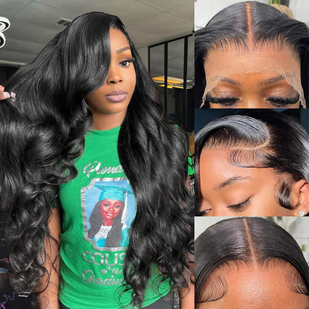 Boby Wave 200 Density Lace Front Wig human hair Pre Plucked 13x4 13x6 hd lace frontal Brazilion wigs for women Cheap on Sale