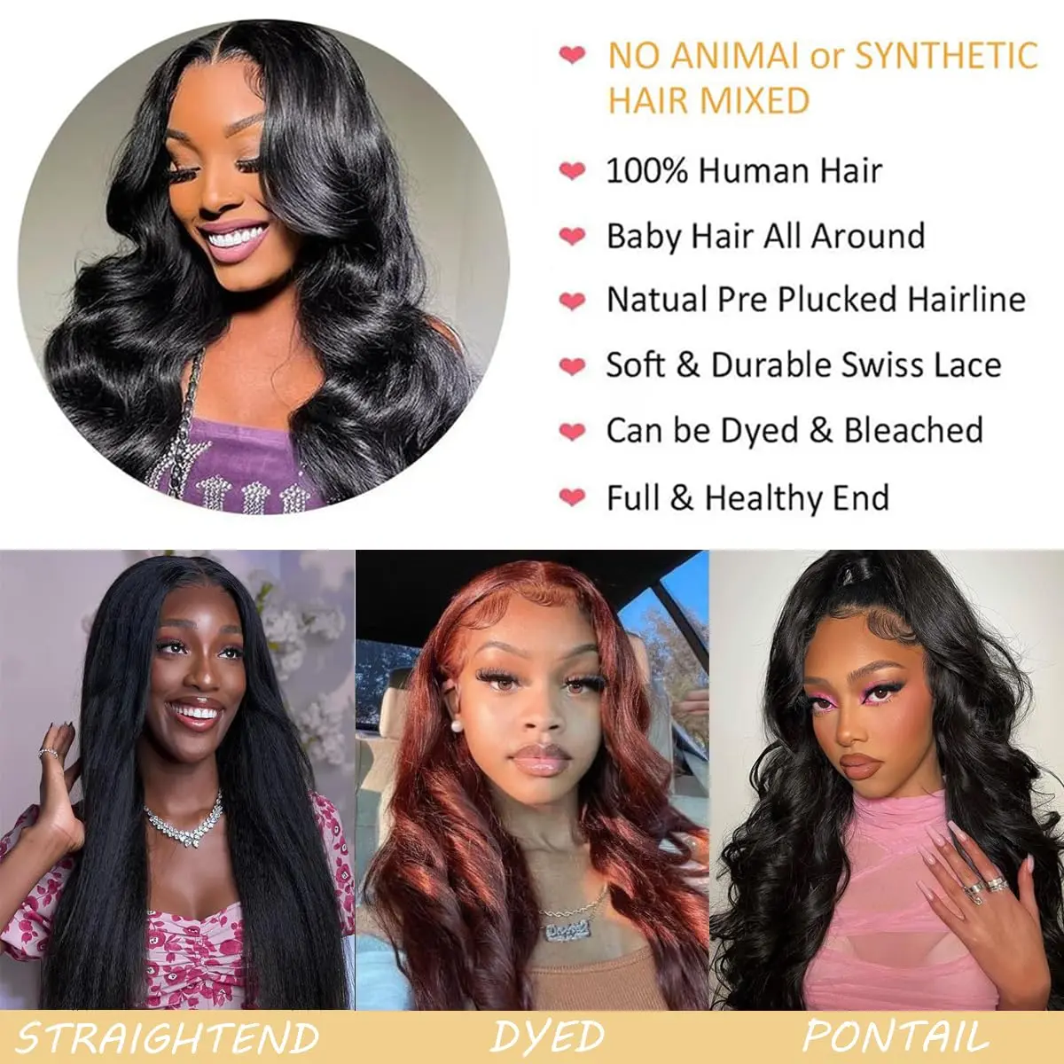Boby Wave 200 Density Lace Front Wig human hair Pre Plucked 13x4 13x6 hd lace frontal Brazilion wigs for women Cheap on Sale