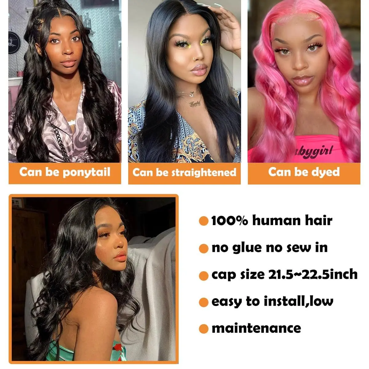 Boby wave 200 Density lace front wig Pre Plucked 30 inch Wavy Lace Front Wig 13x6 hd lace frontal human hair wigs for women