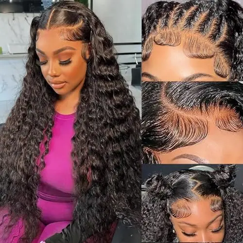 Deep Wave 5x5 Closure Lace Front Wig  4x4 Hd Lace Frontal Curly Wigs for Women Choice Glueless Wig Human Hair Ready to Wear