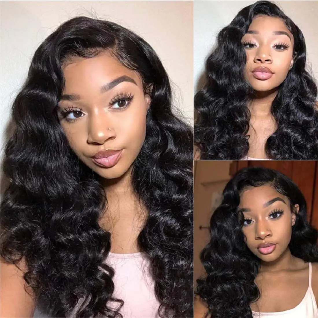 Boby wave 30 inch Lace Front Wig Pre Plucked 13x4 Lace Brazilion Wig 13x6 hd lace frontal human hair wigs for women Choice