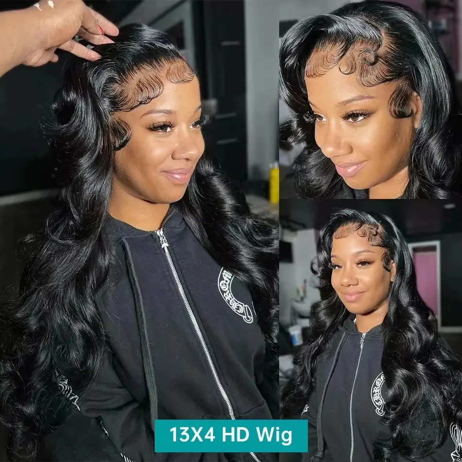 Body Wave Wigs 13x4 13x6 Hd Transparent Lace Front Wigs Human Hair Wig Brazilian 38 Inch Body Wave Lace Frontal Wig For Women