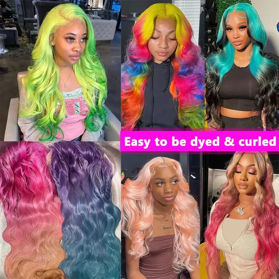 Boby wave 13x6 hd lace frontal wigs human hair for women Choice 30 inch lace wig Pre Plucked 13x4 Water Wave Lace Front Wig