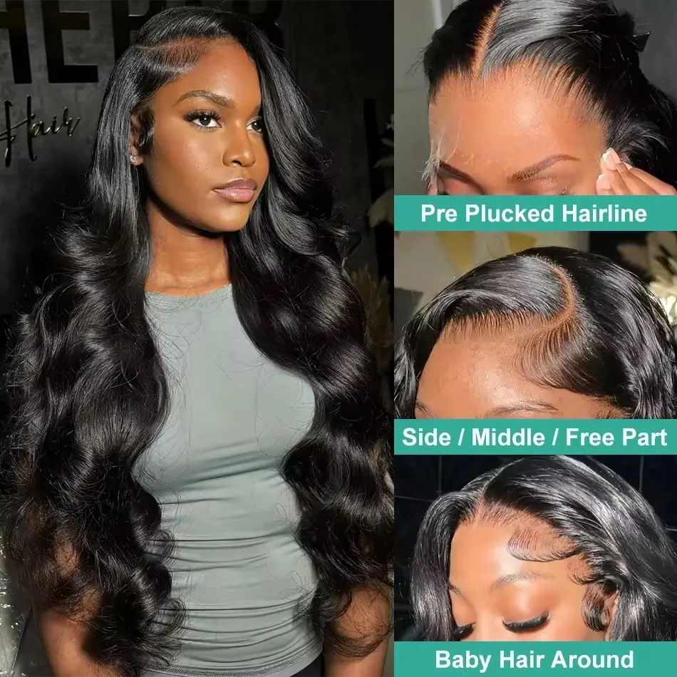 Body Wave Wigs 13x4 13x6 Hd Transparent Lace Front Wigs Human Hair Wig Brazilian 38 Inch Body Wave Lace Frontal Wig For Women