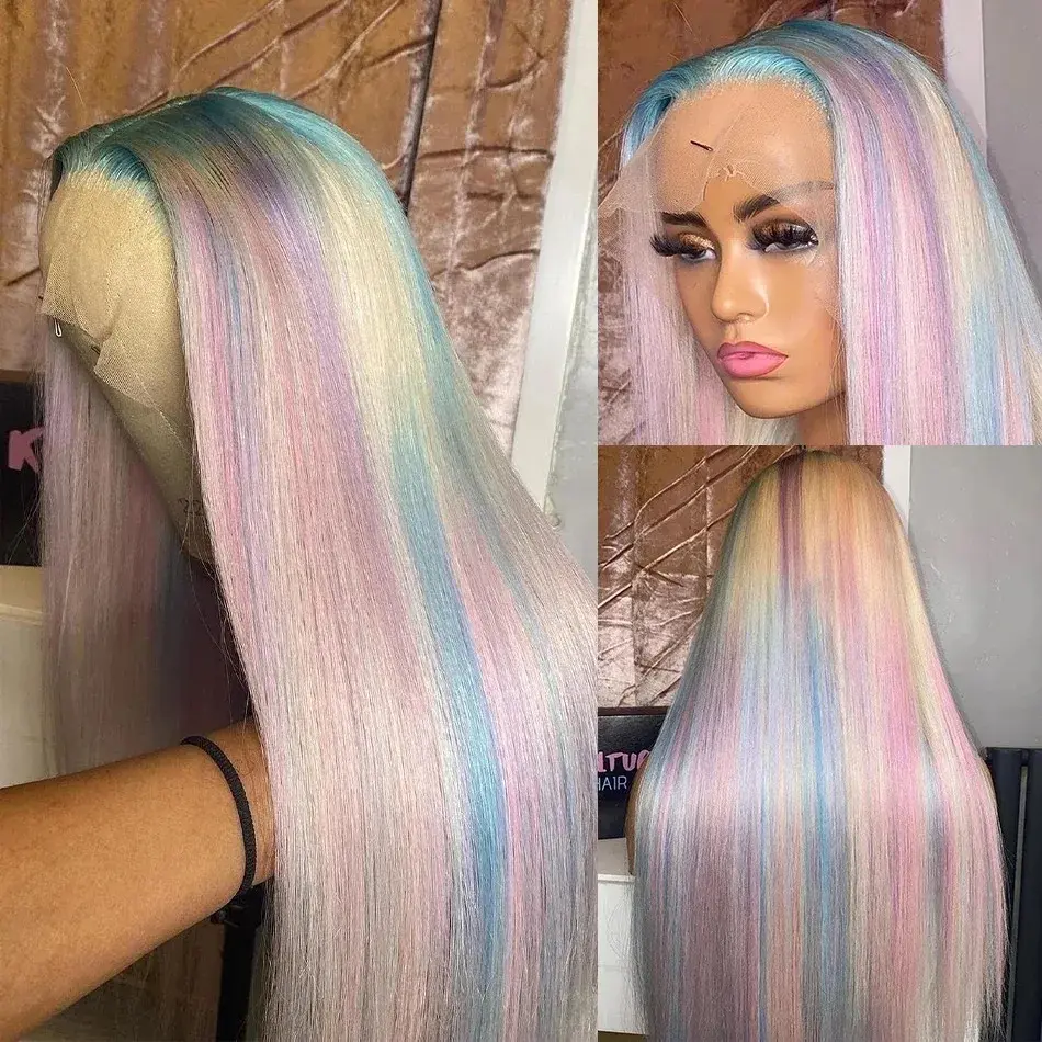 613 Blonde 30 inch lace front Colored Wig Straight wig human hair cheap on sale Pre Plucked 13x6 hd lace frontal human hair wigs