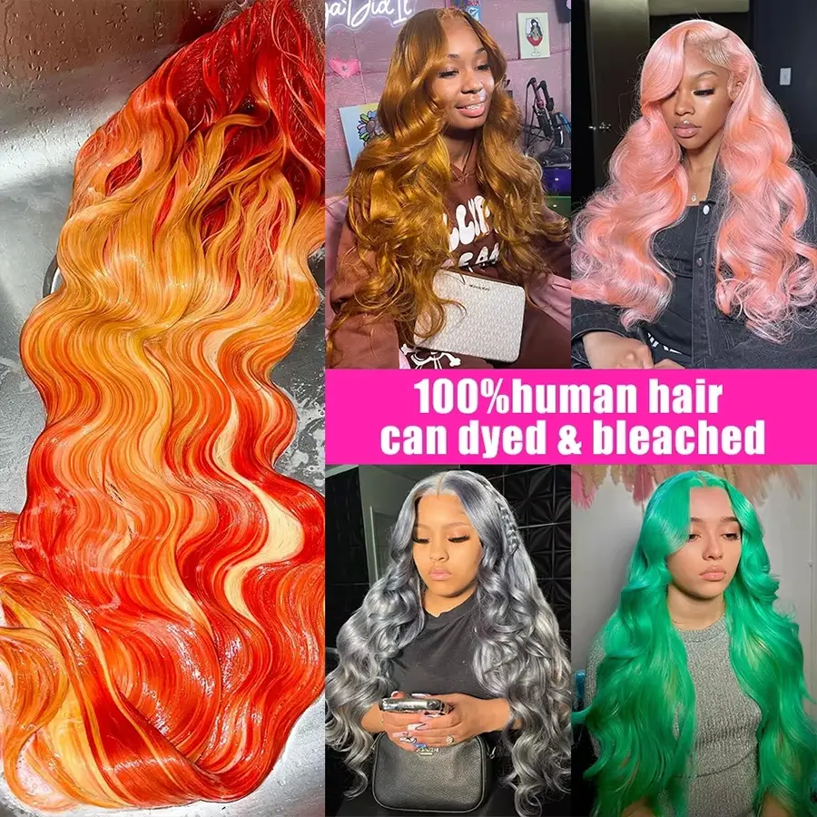 613 hd lace frontal wig 13x6 lace frontal wigs clearance Body Wave Colored 30 38 inch wig human hair for women Blonde Wavy Wigs