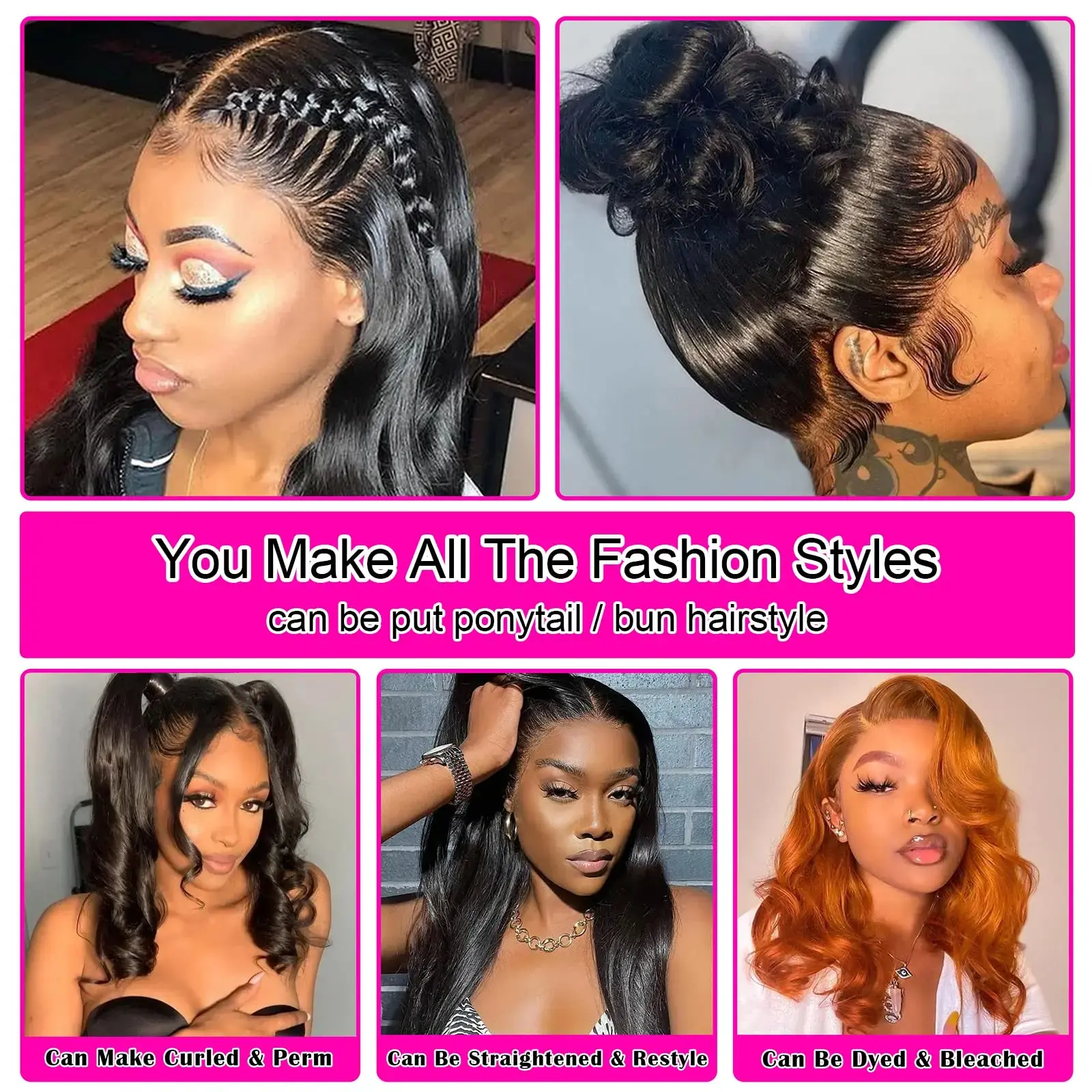 Pre Pluck 13x6 hd lace frontal wig for women Straight 30 inch transparent lace front wigs Glueless wigs human hair Ready to Wear