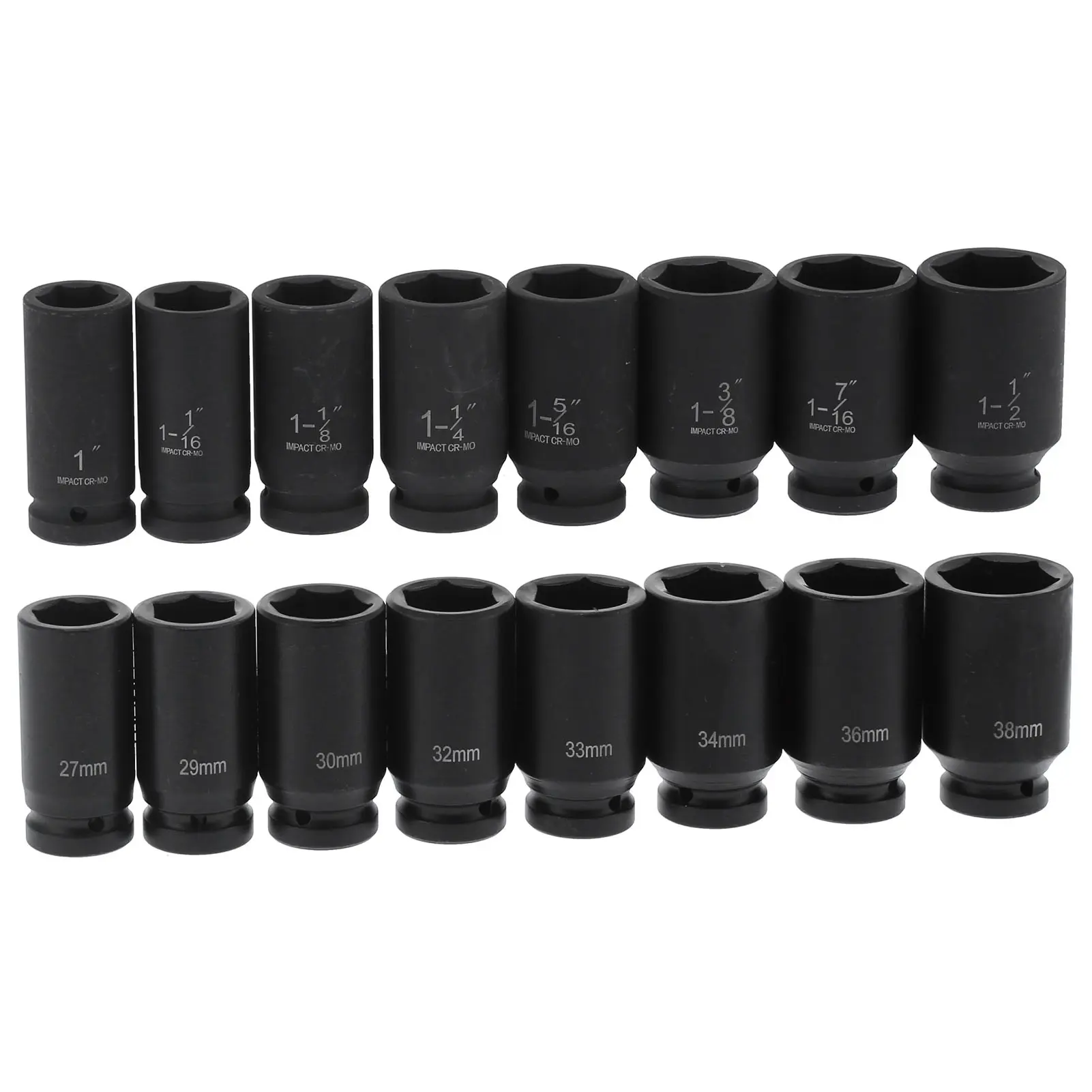 Socket Set HighTorque 6Point   Chrome Vanadium Steel Automative Tool Drive Socket Sleeve Socket External Socket