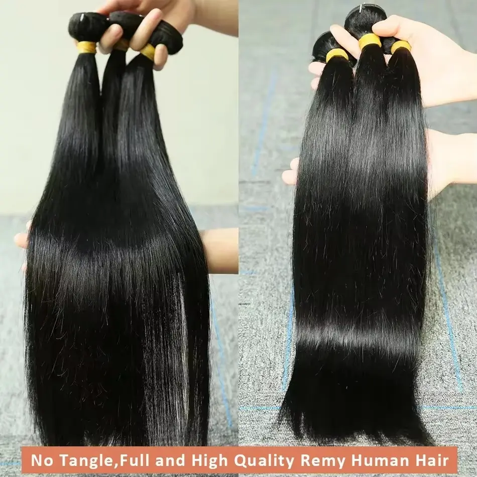 SoGreat 16 Inch Raw Hair Bundles Bone Straight Human Hair Wigs Straight Human Hair Bundles Natural Black Wig Brazilian For Women