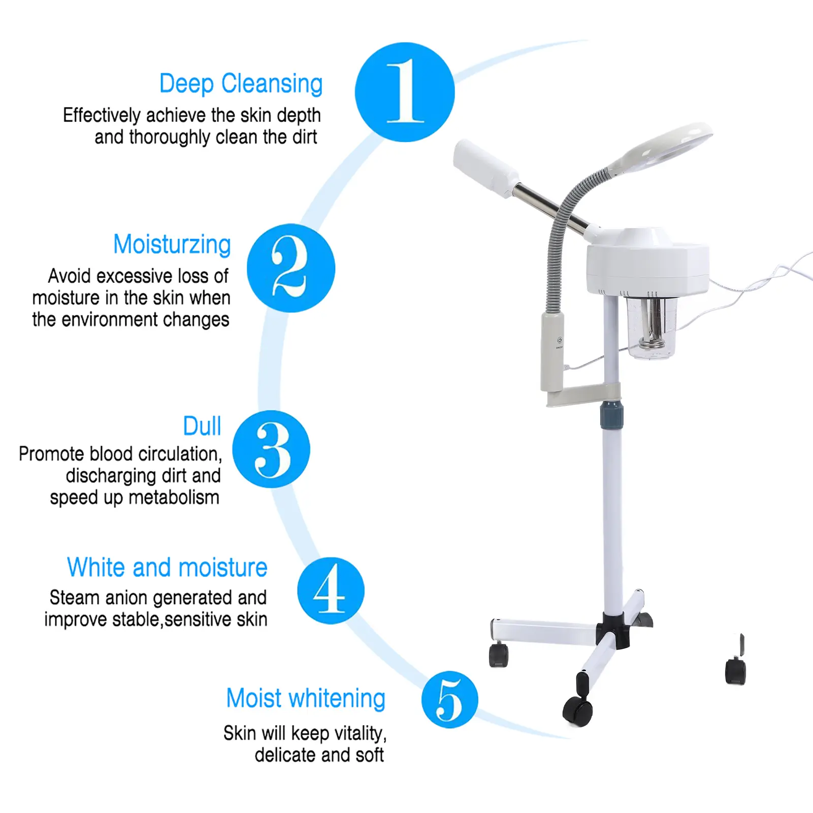 Facial  Professional Facial  3X Magnifying Lamp Machine Spa Salon Beauty Skin Care Equipment Salon Facial
