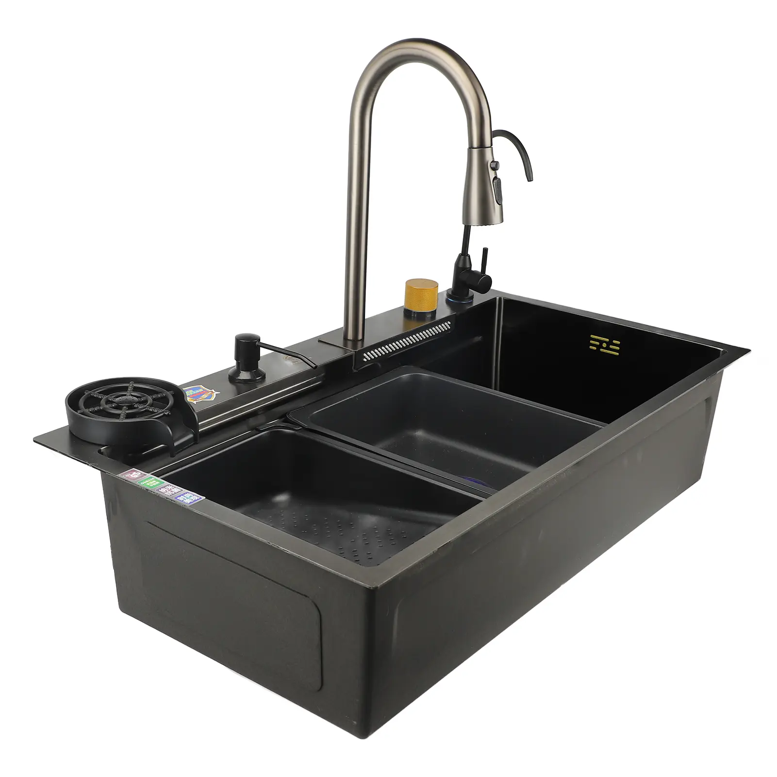 Stainless Steel Kitchen Sink Space Saving Easy Installation Undermount Kitchen Sink Rustproof Large Capacity for Home Kitchen