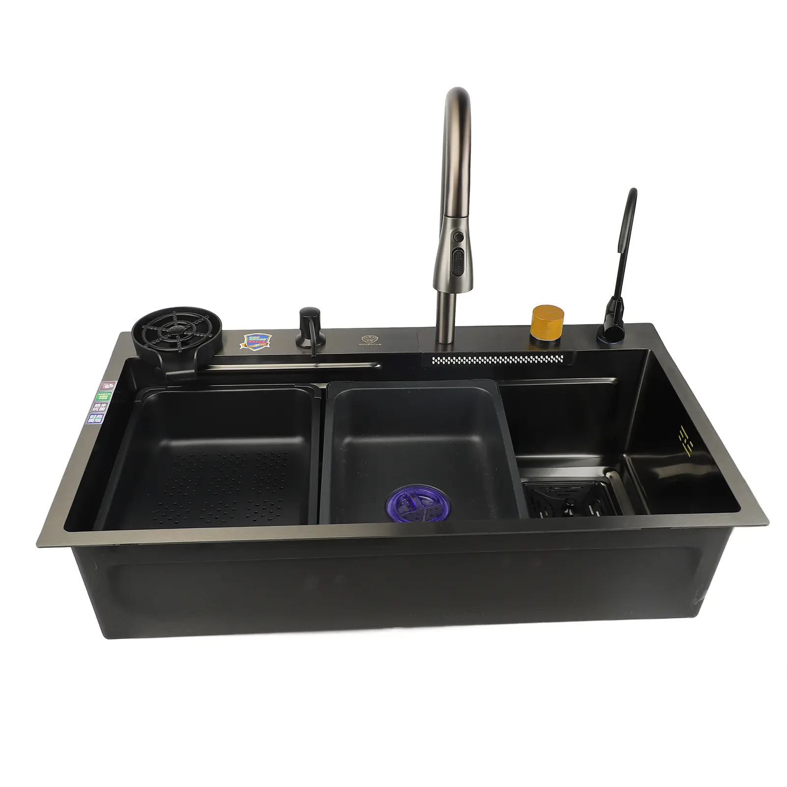 Stainless Steel Kitchen Sink Space Saving Easy Installation Undermount Kitchen Sink Rustproof Large Capacity for Home Kitchen