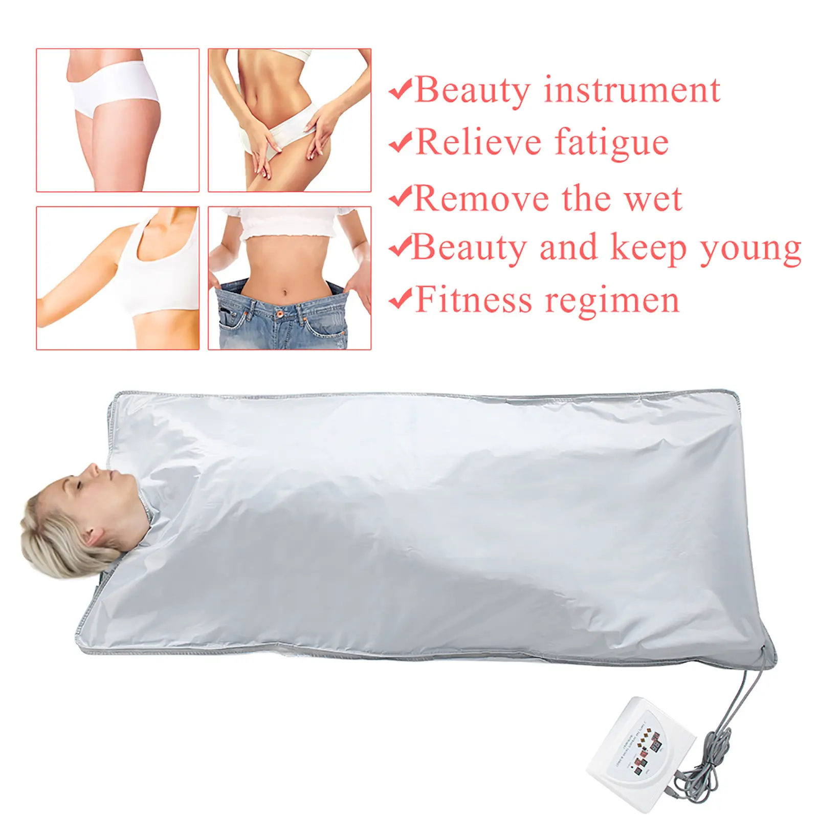 Far Infrared Sauna Heating Blanket Body Shape Slimming Fitness Machine