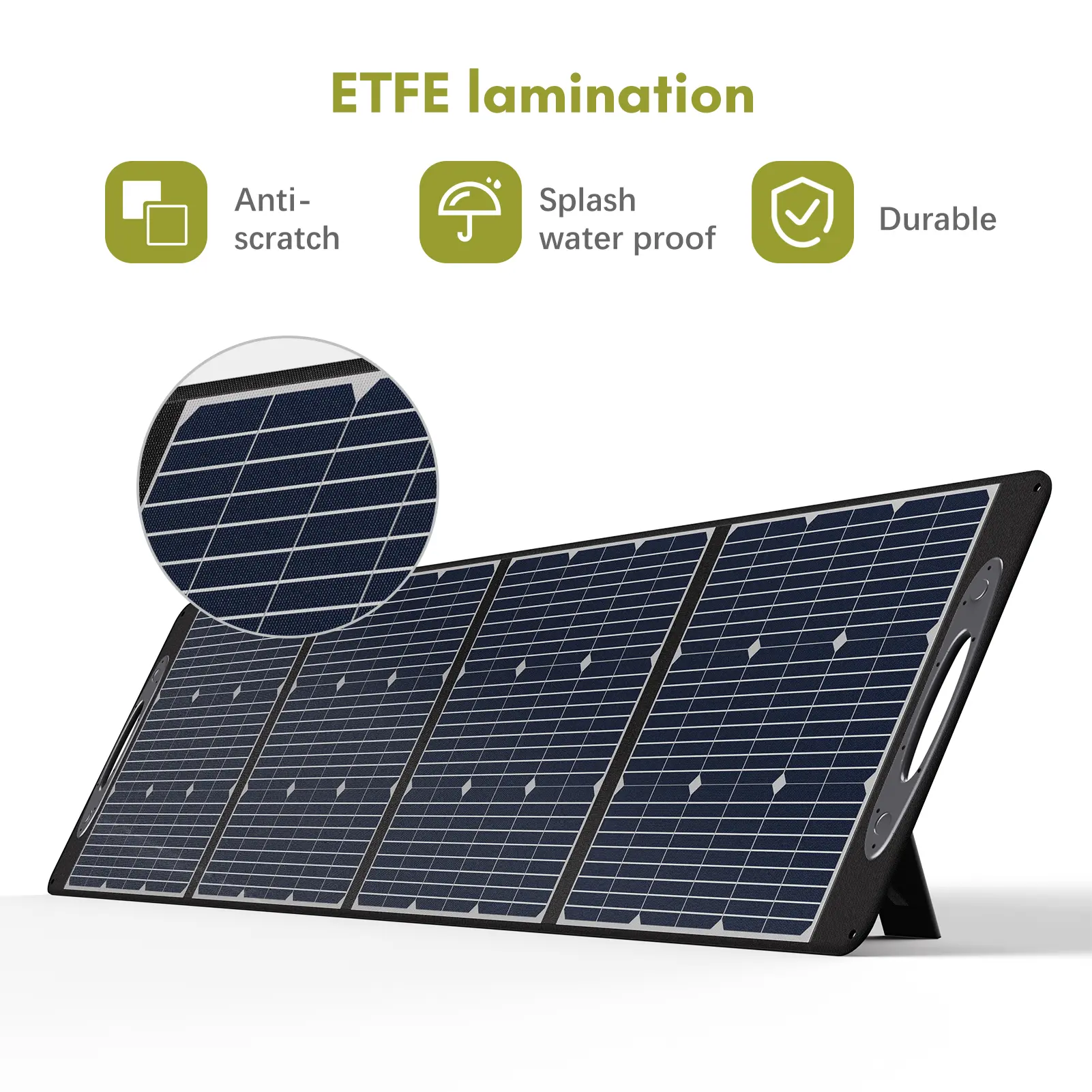 OUKITEL Solar Panel PV200 200 Watt Foldable Solar Panel for Power Station Solar Generator Charging P2001/CN505/P501 Portable Adj