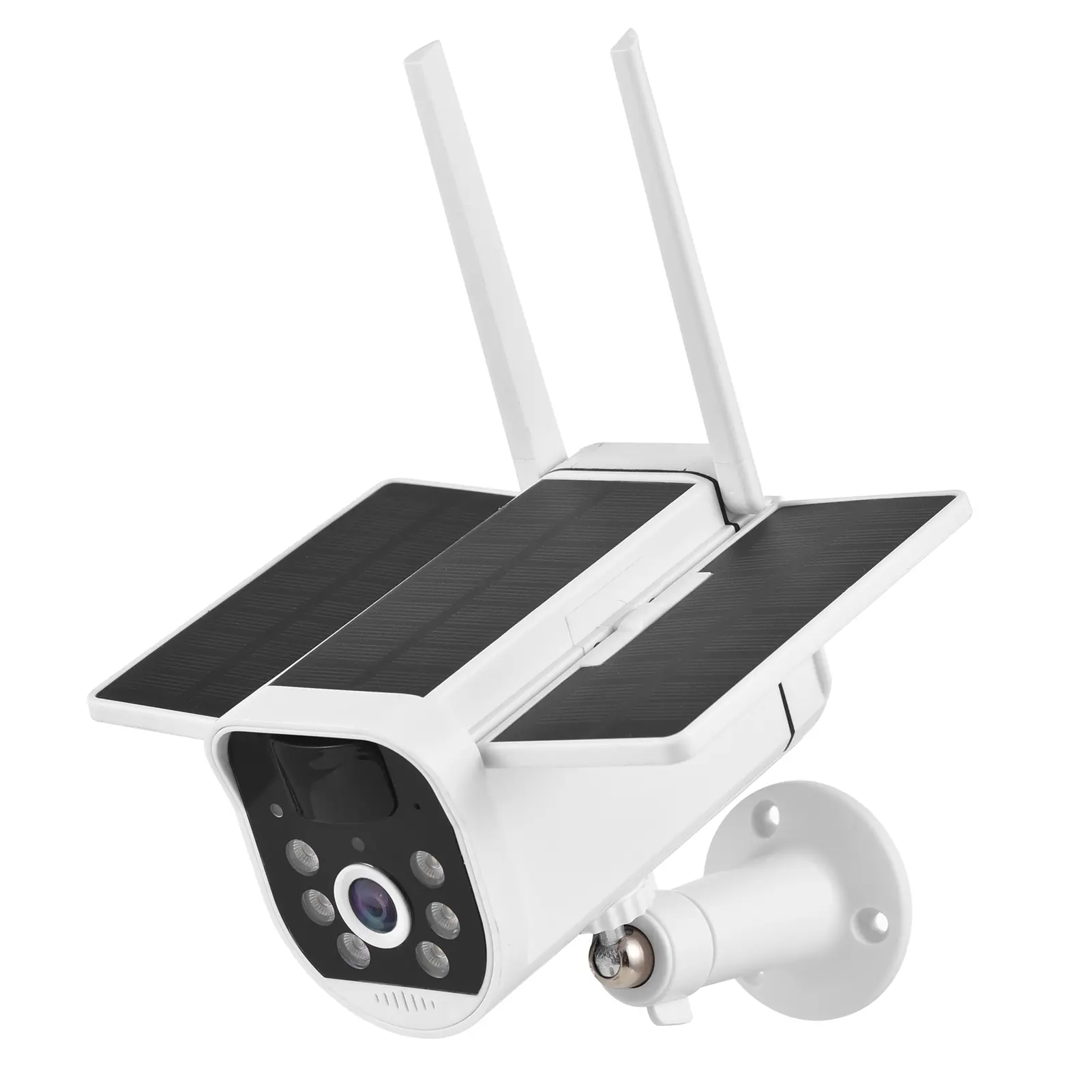 4G 1080P WiFi Folding Solar Camera Home Surveillance Camera with PIR Motion Detects Long Standby 2-Way Audio IP65 Waterproof wit
