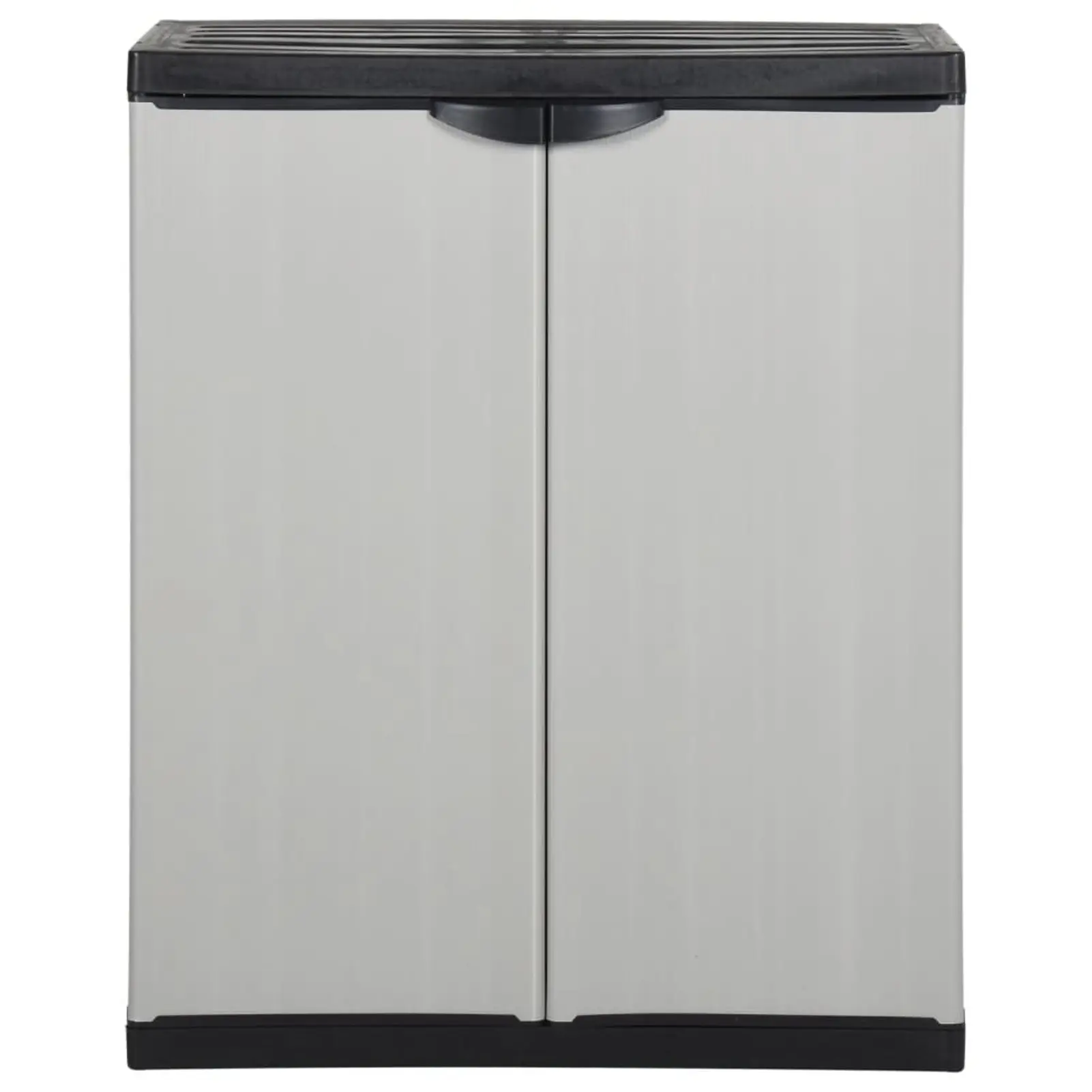 Patio Garden Storage Cabinet Outdoor w/ 2 Doors and 1 Shelf Cabinet Organizers and Storage Garden Tools Accessories 68x40x85 cm