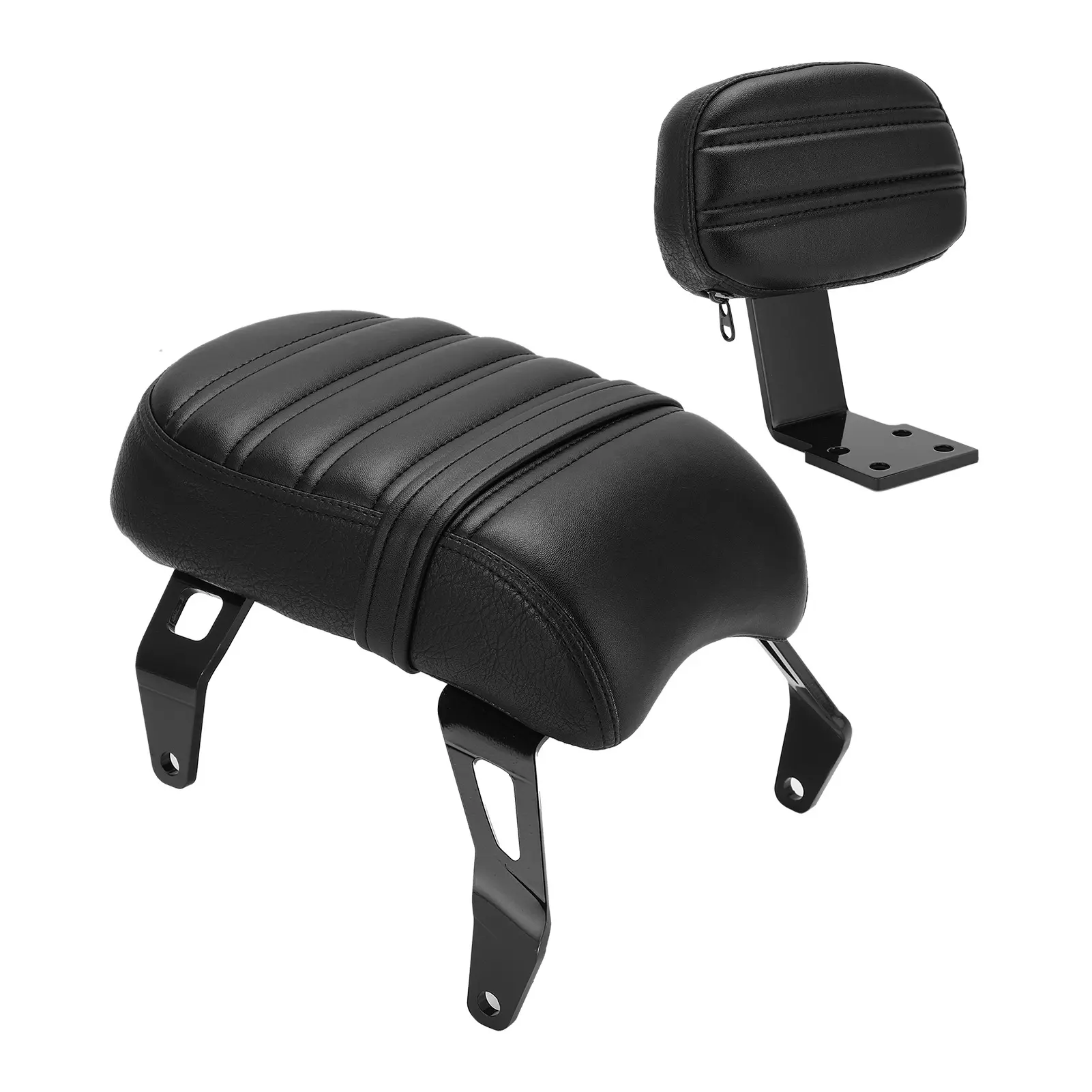 Rear Passenger Seat with Backrest Kits Replacement for Indian Scout Bobber 2018‑2021