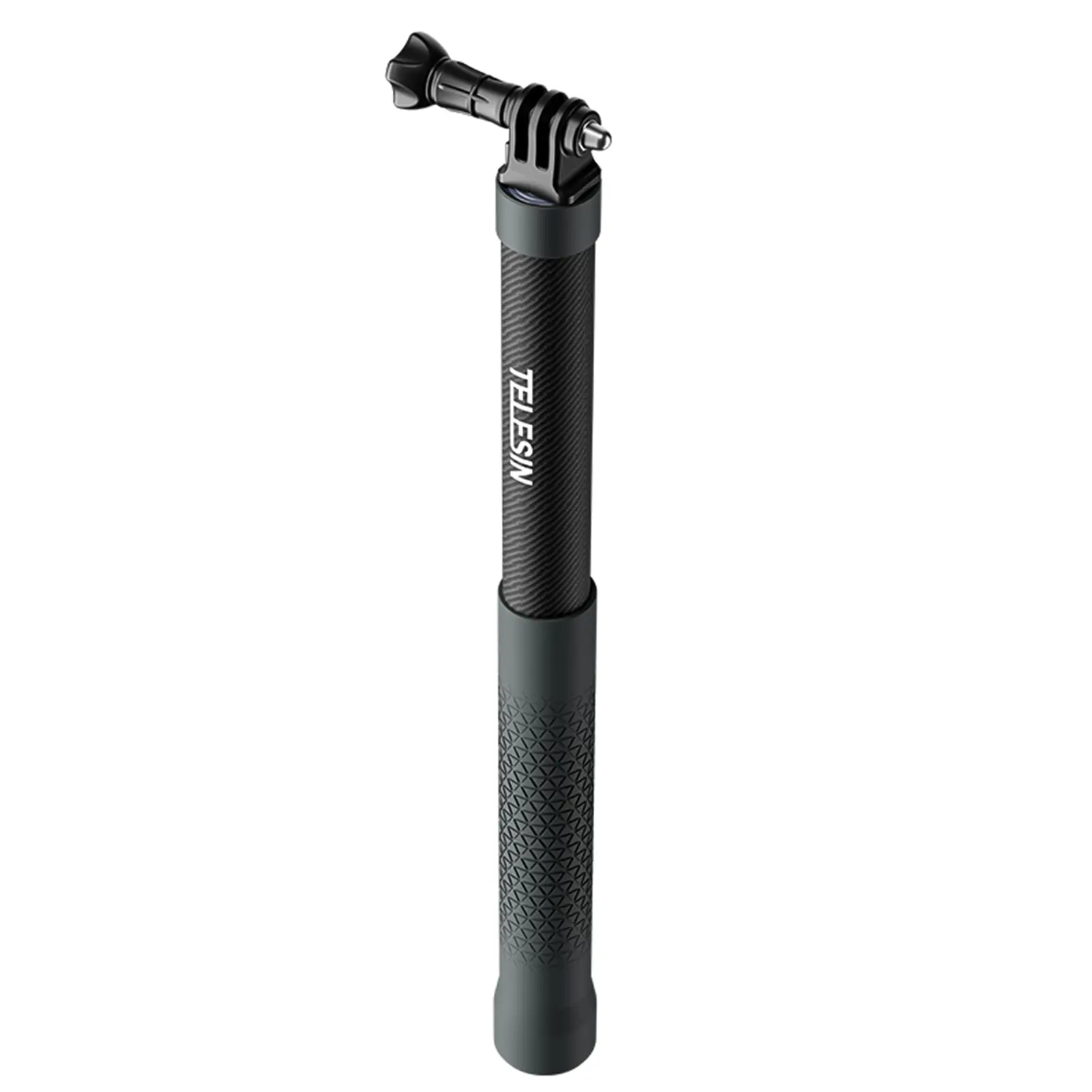 TELESIN GP-MNP-002 Portable Selfie Stick Carbon Fiber Camera Stand Bracket 32-120cm/ 12.6-47.2in Extendable with 1/4 Inch Screw