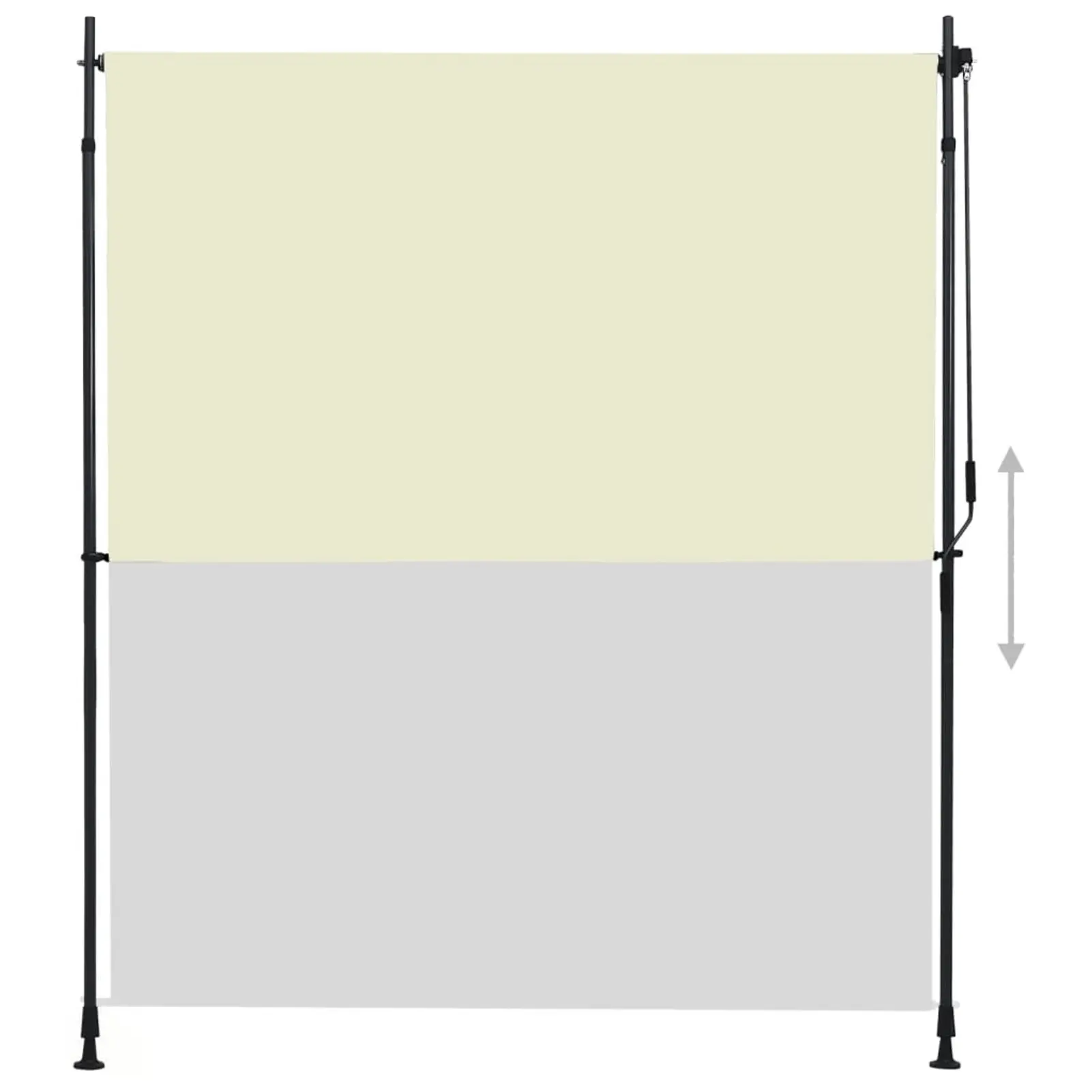 Outdoor Roller Blind Large with PA coating Create Some Privacy and Shade on Balcony Patio Porch Pergola Garden 200x270 cm
