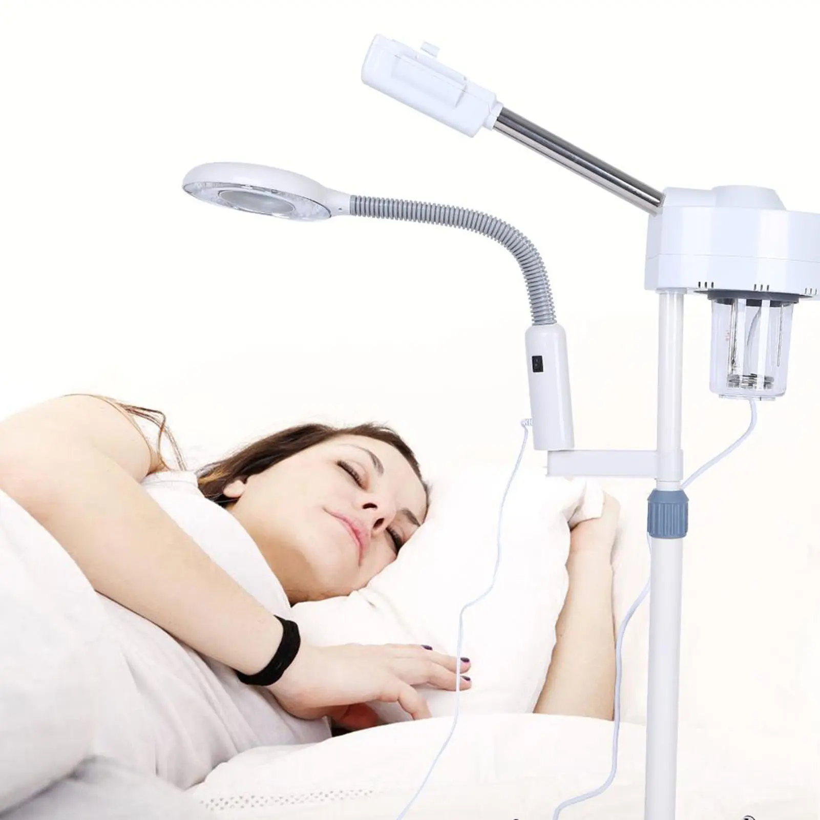 Magnifying Floor Lamp Facial  LED 5X Magnifying Floor Lamp Machine Spa Professional Humidifier Spa Humidifier with Wheels