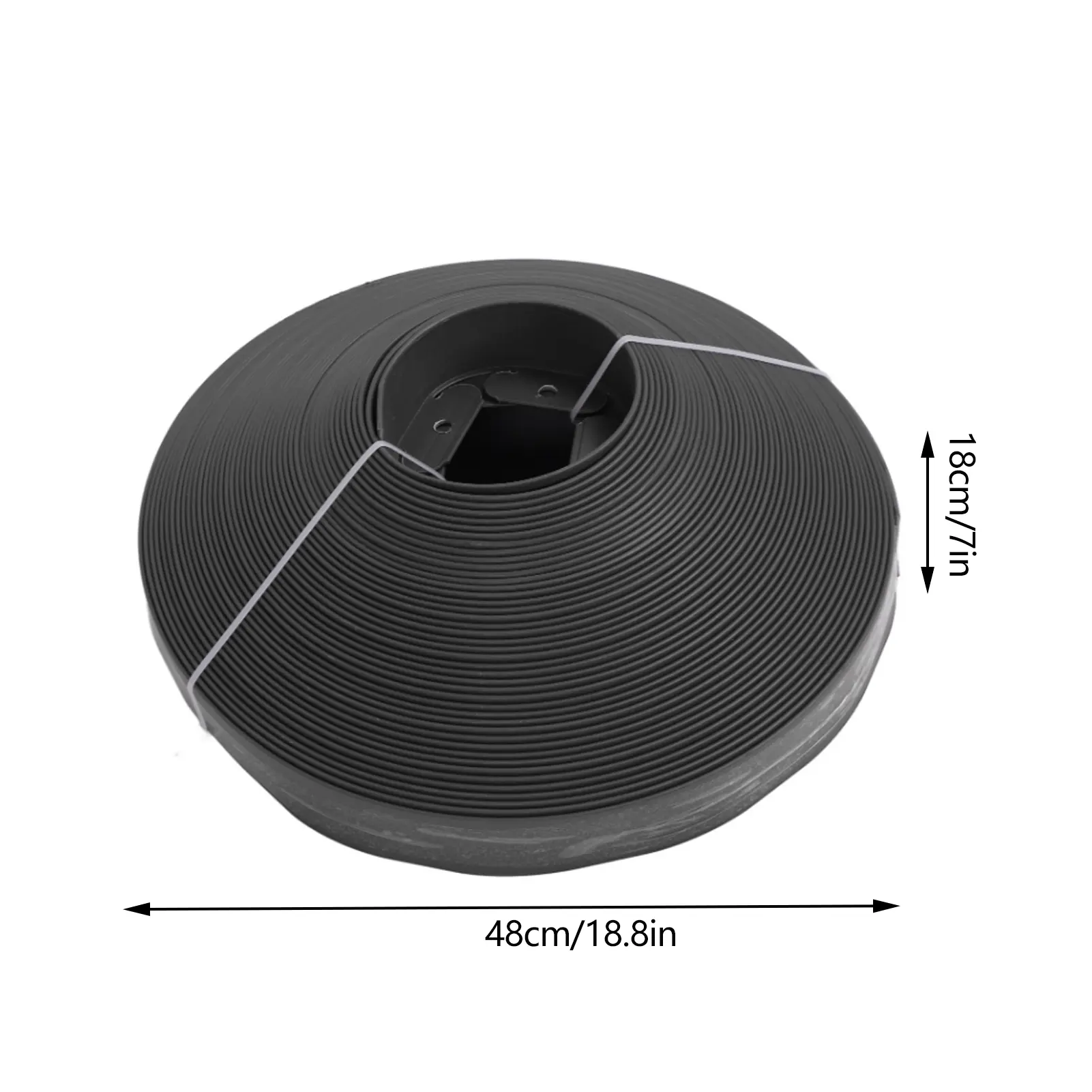 Garden Landscape Edging Border Lawn Edging Landscape Edging Kit PE 40m Garden Border with Spikes for Lawn Flower Bed Grass Yard