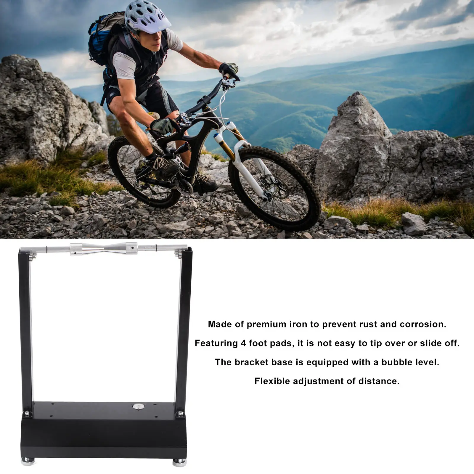 Wheel Balancer Motorcycle Rim Tire Balancing Spin Bike Wheel Static Truing Stand for Maintenance Wheel Balancer Bike Rim Balanci