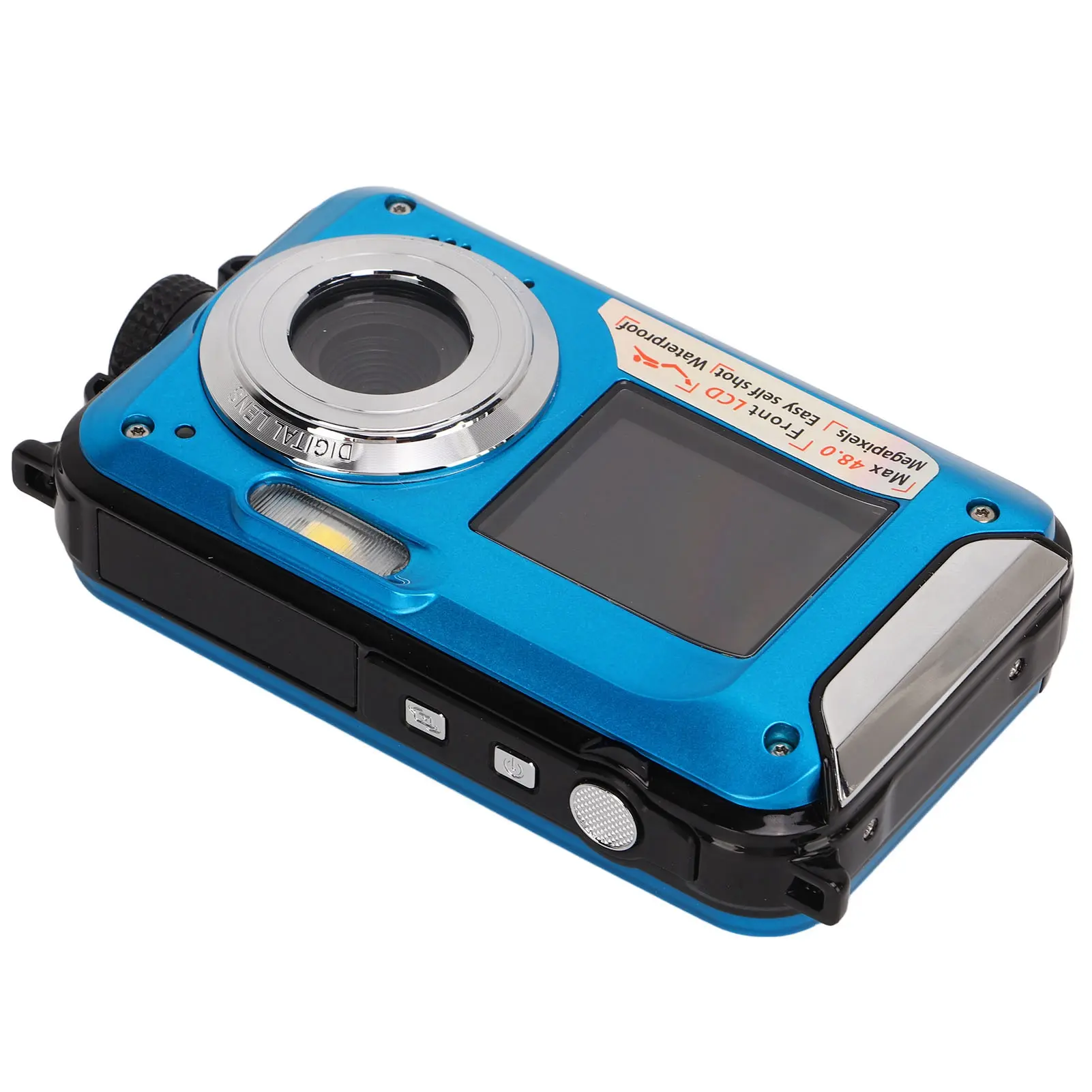 Dual Screens Waterproof Digital Camera Full HD 48MP Image Waterproof Digital Camera  USB 2.0 10ft Waterproof for Shooting