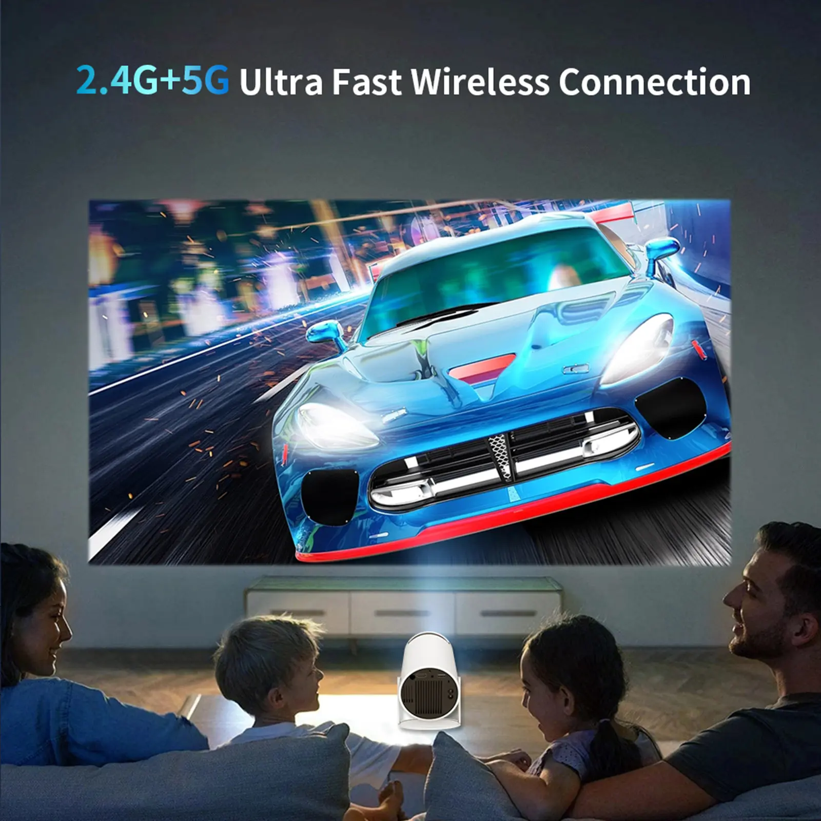 New product HY300 projector model for home dormitory portable mini projection Android version high-definition cross-border explo