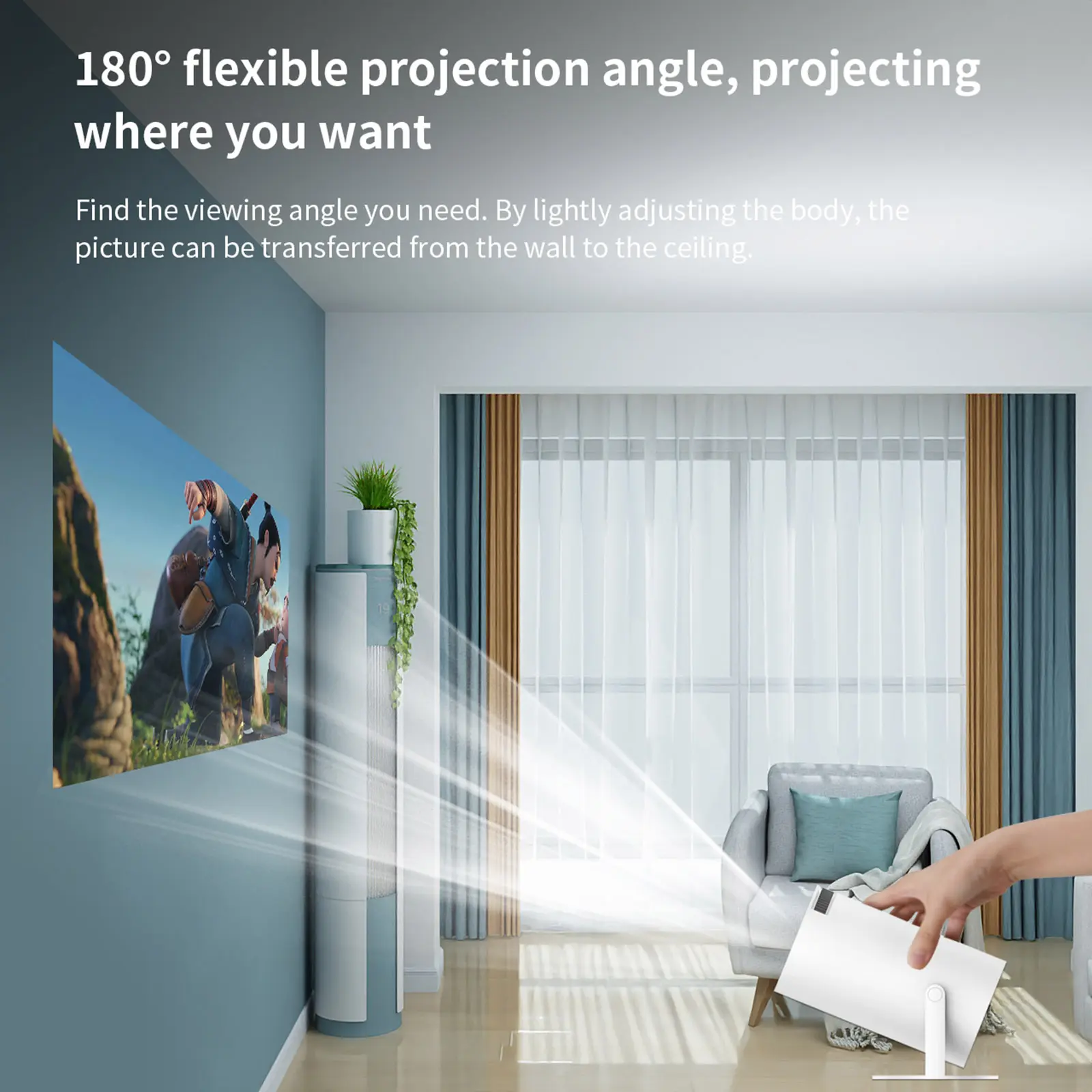 New product HY300 projector model for home dormitory portable mini projection Android version high-definition cross-border explo