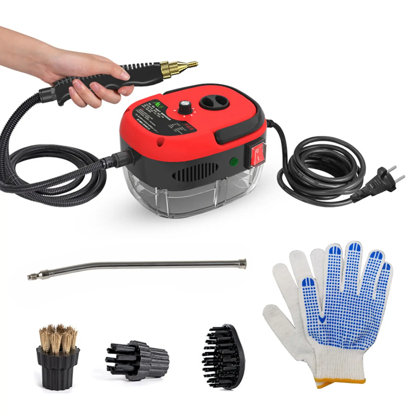 2500W Handheld Steam Cleaner High Power 6 Speeds Adjustable Practical Steam Cleaner for Kitchen Refrigerator steam cleaner