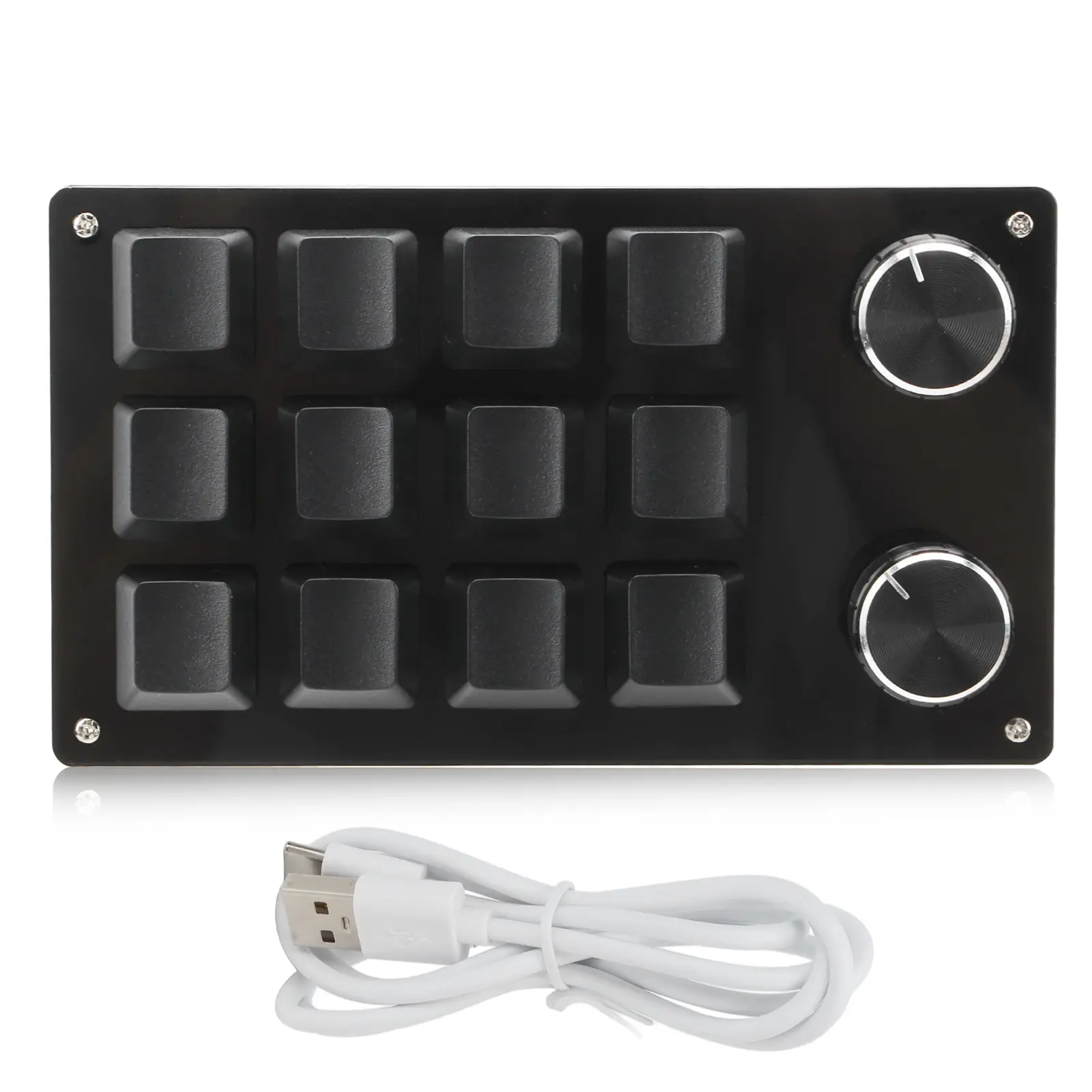 Mechanical Gaming Keypad One Handed Macro Mechanical Keyboard 12 Key Multifunction  Programmable Keypad for Office Gaming