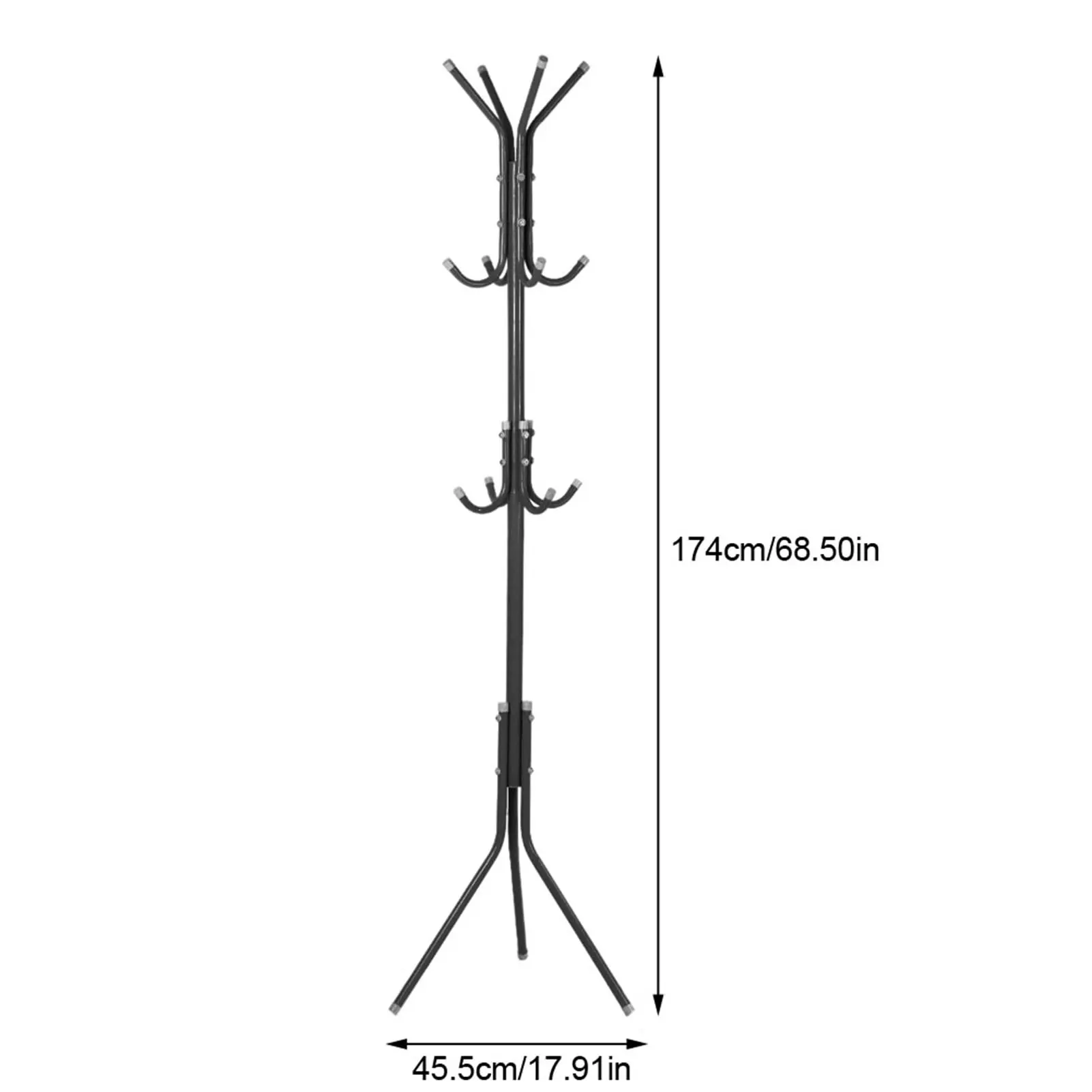 Coat Hat Tree Clothes Stand Hanger Multi Hook Metal Coat Hat Rack Tree Stand Clothes Bag Hanger Organizer for Home Bedroom