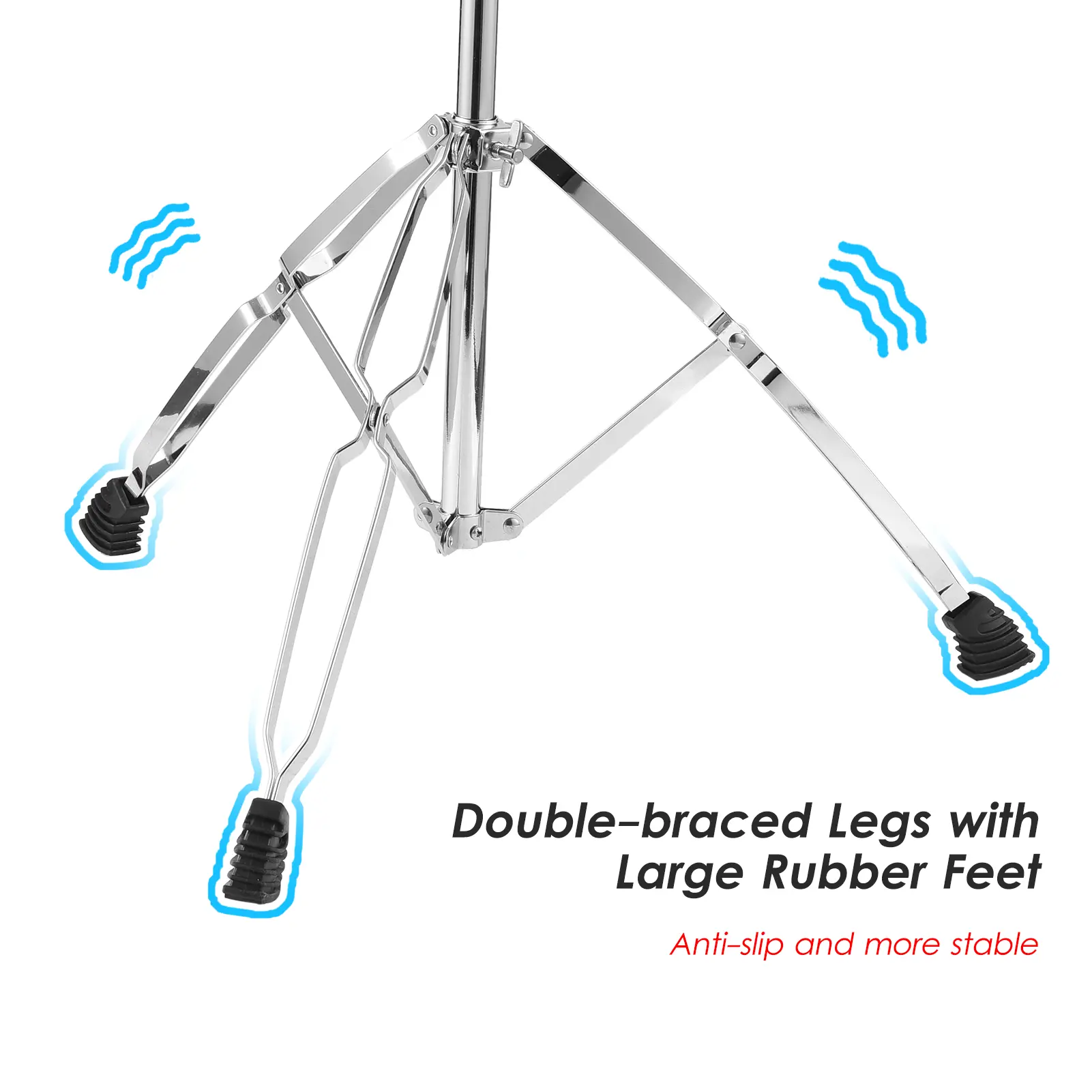 Cymbal Boom Stand Cymbal Stand Straight Boom Cymbal Stand Double Braced Legs Height Angle Adjustable Cymbal Support Rack