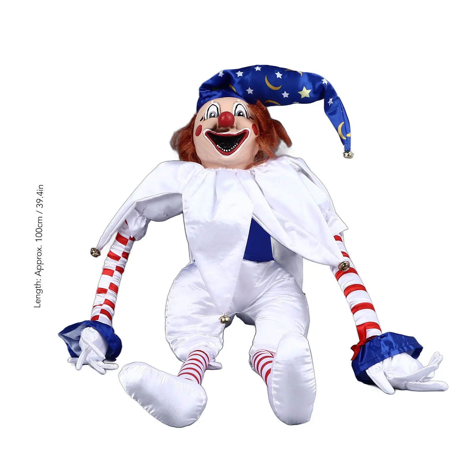 Clown Doll Decoration Halloween Clown Doll Eerie Clown Doll Decoration Hanging Scary Clown Ornament for Horror Themed Activities