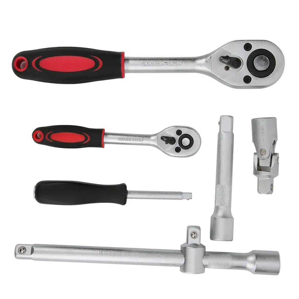 Wrench Socket Screwdriver Tool Set Kit Mechanics 1/2 1/4in with Case Screwdriver Tool Set Mechanics Wrench Set