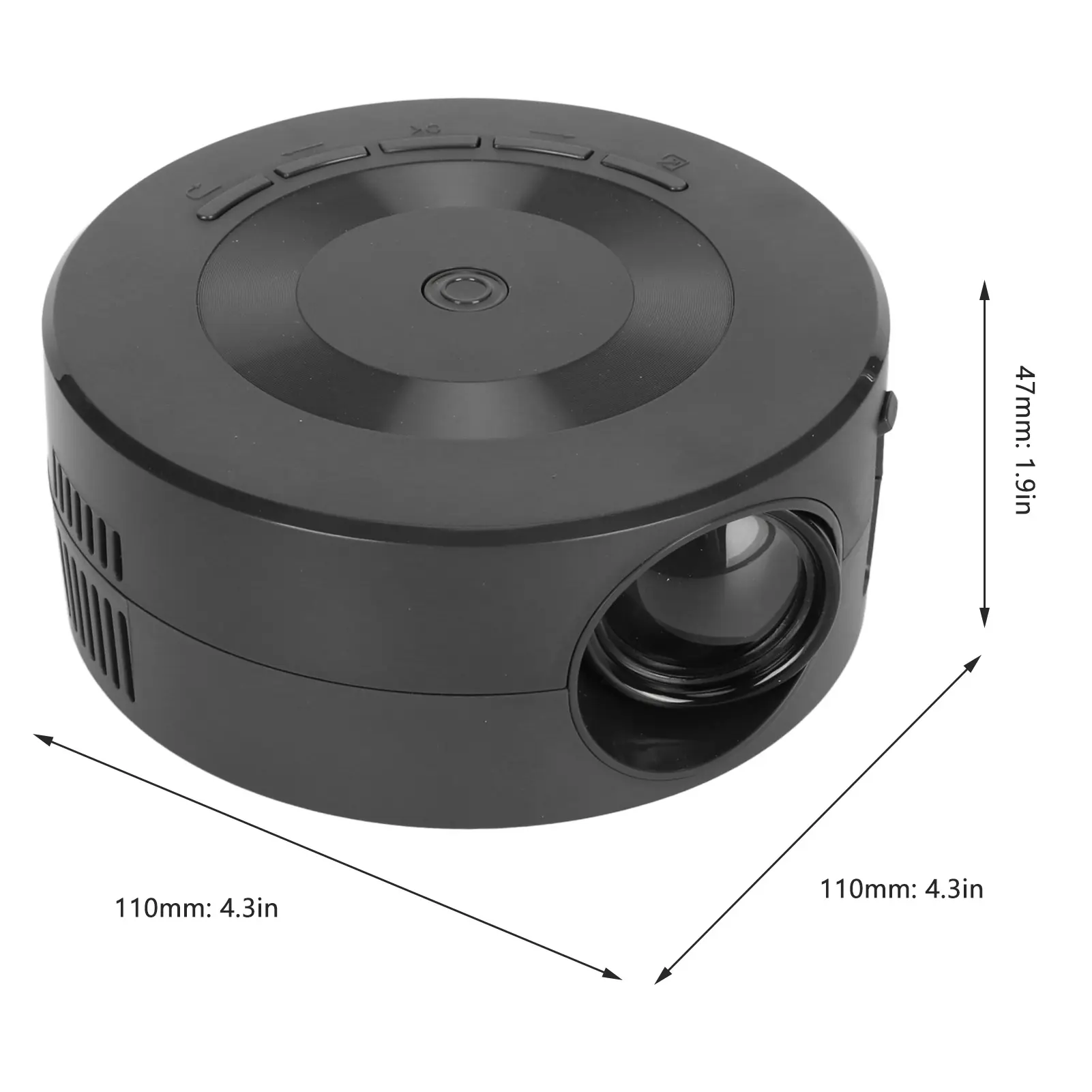 Projector Same Screen Function Small Home Projector Built in Speaker 1080p Eye  Portable for Android for Phone