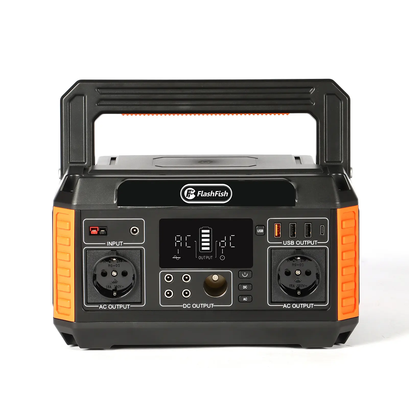 Flashfish P60 Portable Power Station 140400mAh/520Wh Solar Generator 600W CPAP Battery Power Station With 3 Charging Modes for H