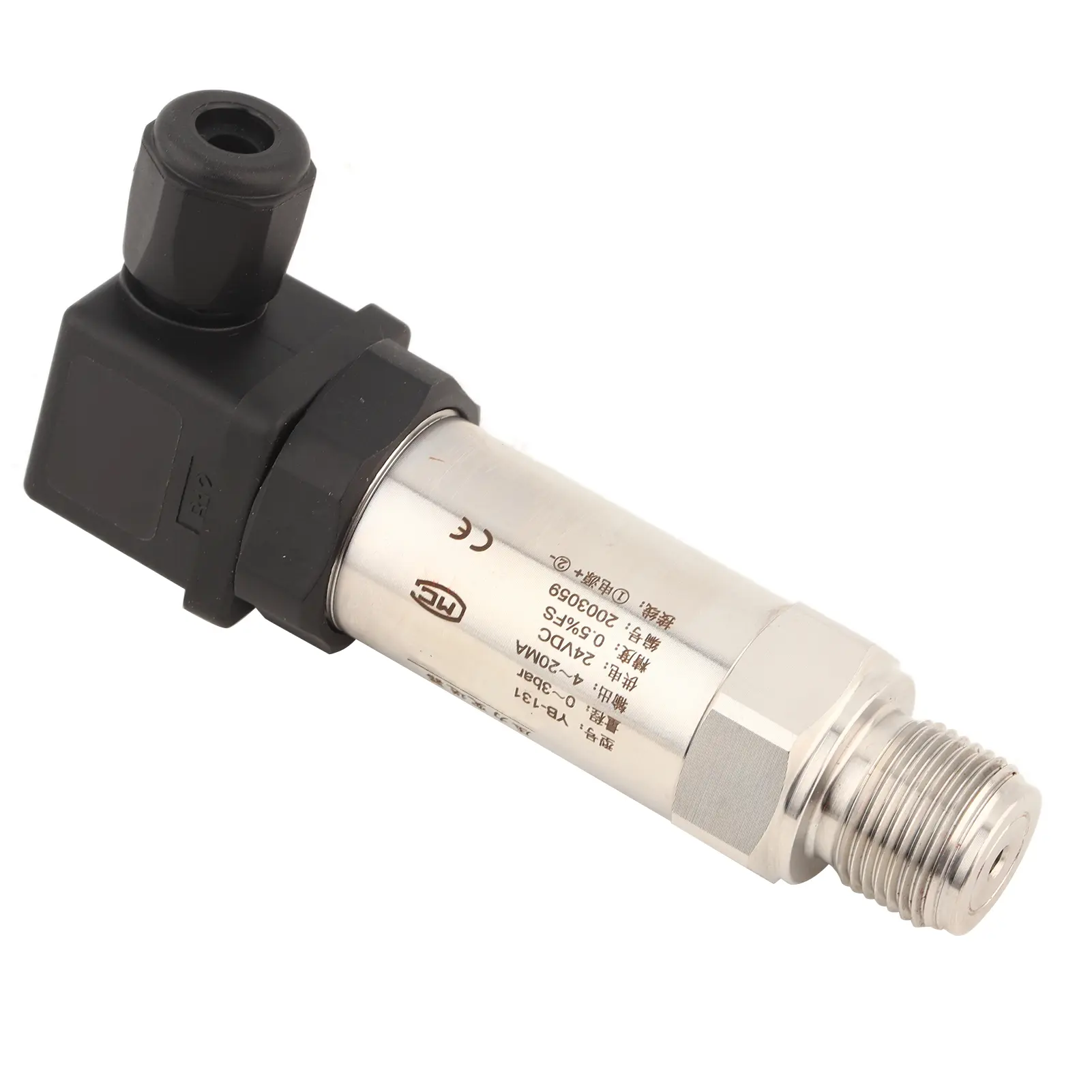 24VDC 0-3bar Silicon Pressure Transmitter Transducer 4-20mA Output For Water Gas Oil Pressure Transducer Pressure Transmitter